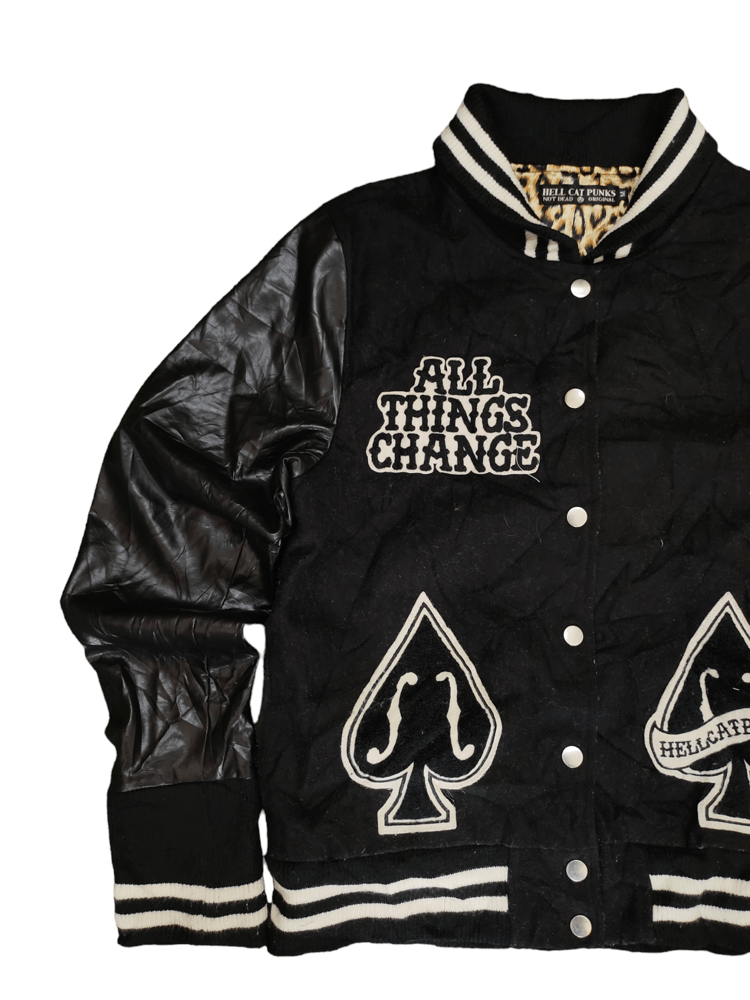 Seditionaries Hell Cat Punk Leopard Cross Studded Seditionaries Jacket Size US M / EU 48-50 / 2 - 8 Thumbnail