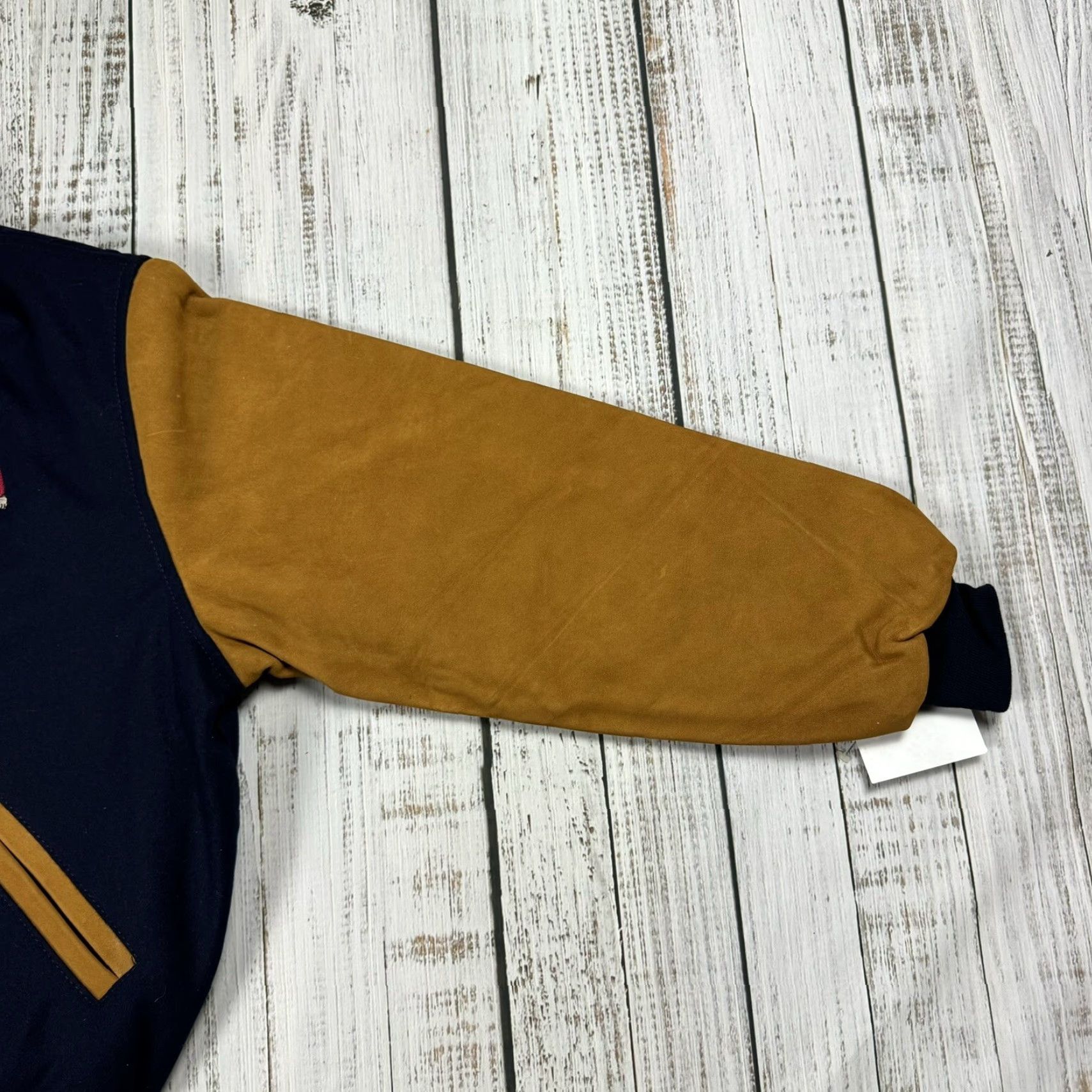 Vintage VTG 90s MISSISSIPPI STATE MSU BULLDOGS LETTERMAN VARSITY JACKET LEATHER NWT M Size US M / EU 48-50 / 2 - 5 Thumbnail