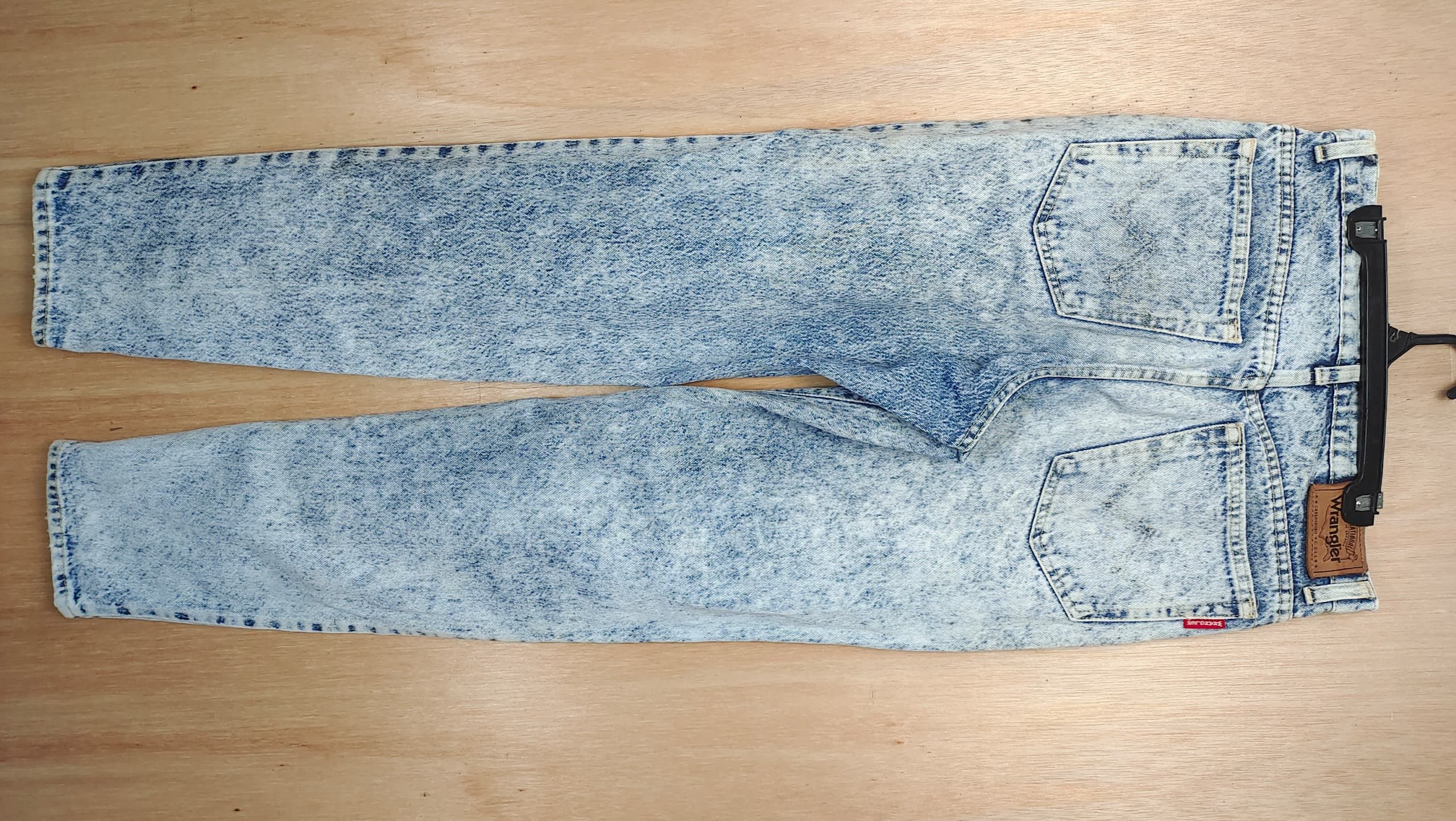 Isabel Marant × Issey Miyake × Wrangler VINTAGE FADED WRANGLER BLUE DENIM ACID WASH SKINNY JEANS Size US 30 / EU 46 - 2 Thumbnail