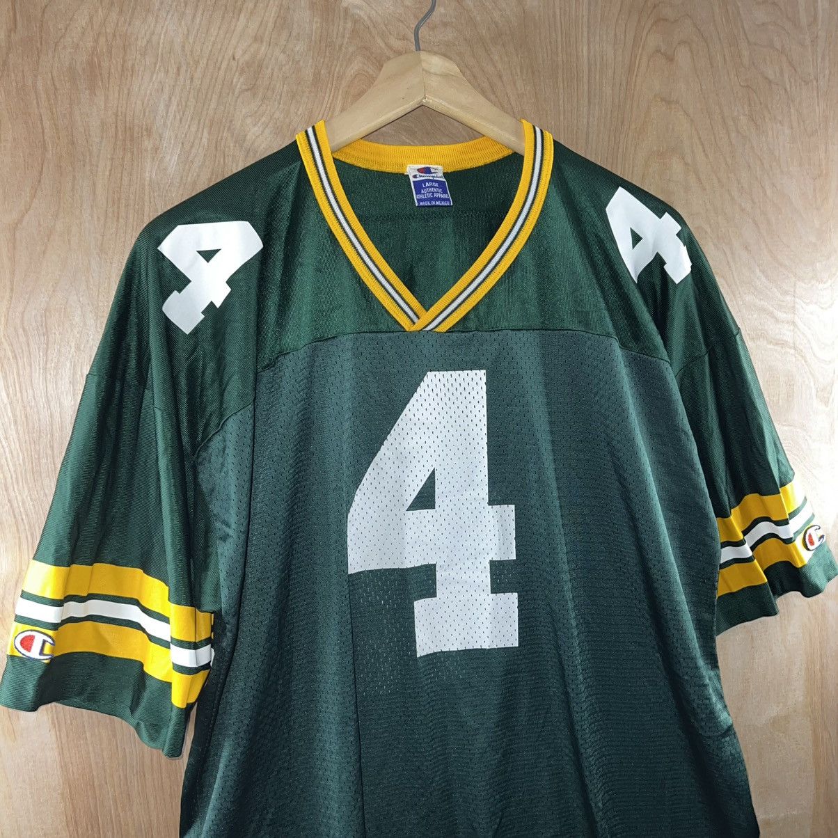 Champion VINTAGE 90s NFL GREEN BAY PACKERS BRETT FAVRE JERSEY Size US L / EU 52-54 / 3 - 2 Thumbnail