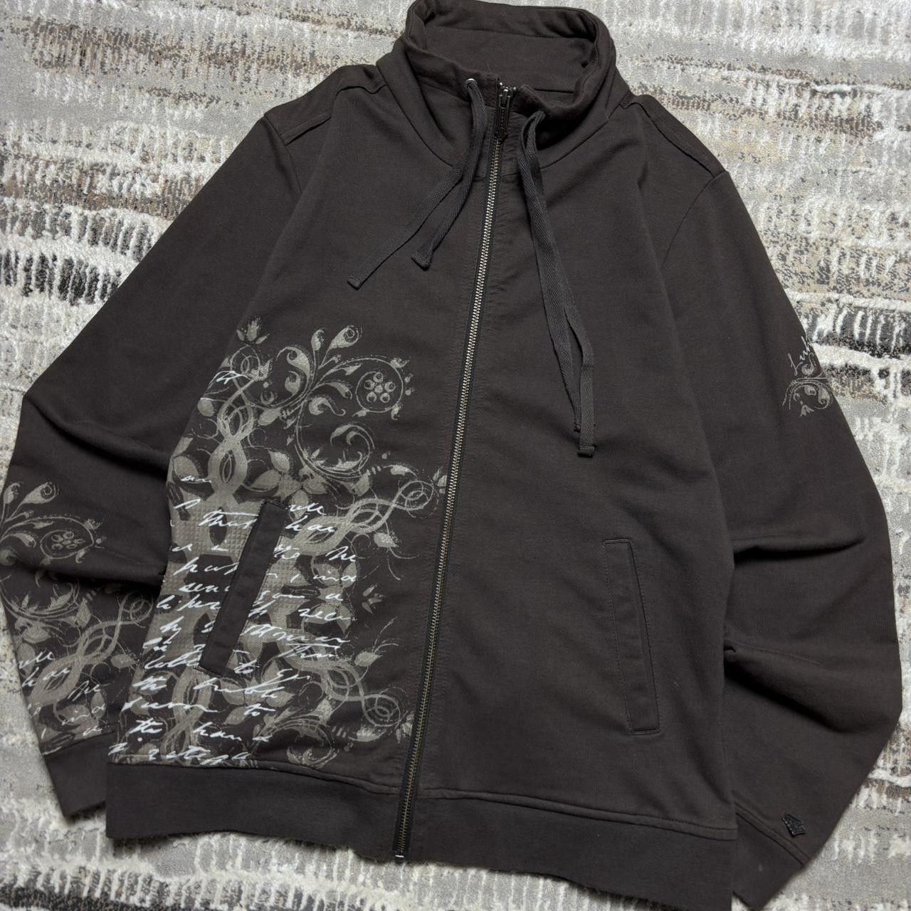 Japanese Brand 00s Zip-up Sweatshirt Brown M Size US M / EU 48-50 / 2 - 2 Thumbnail