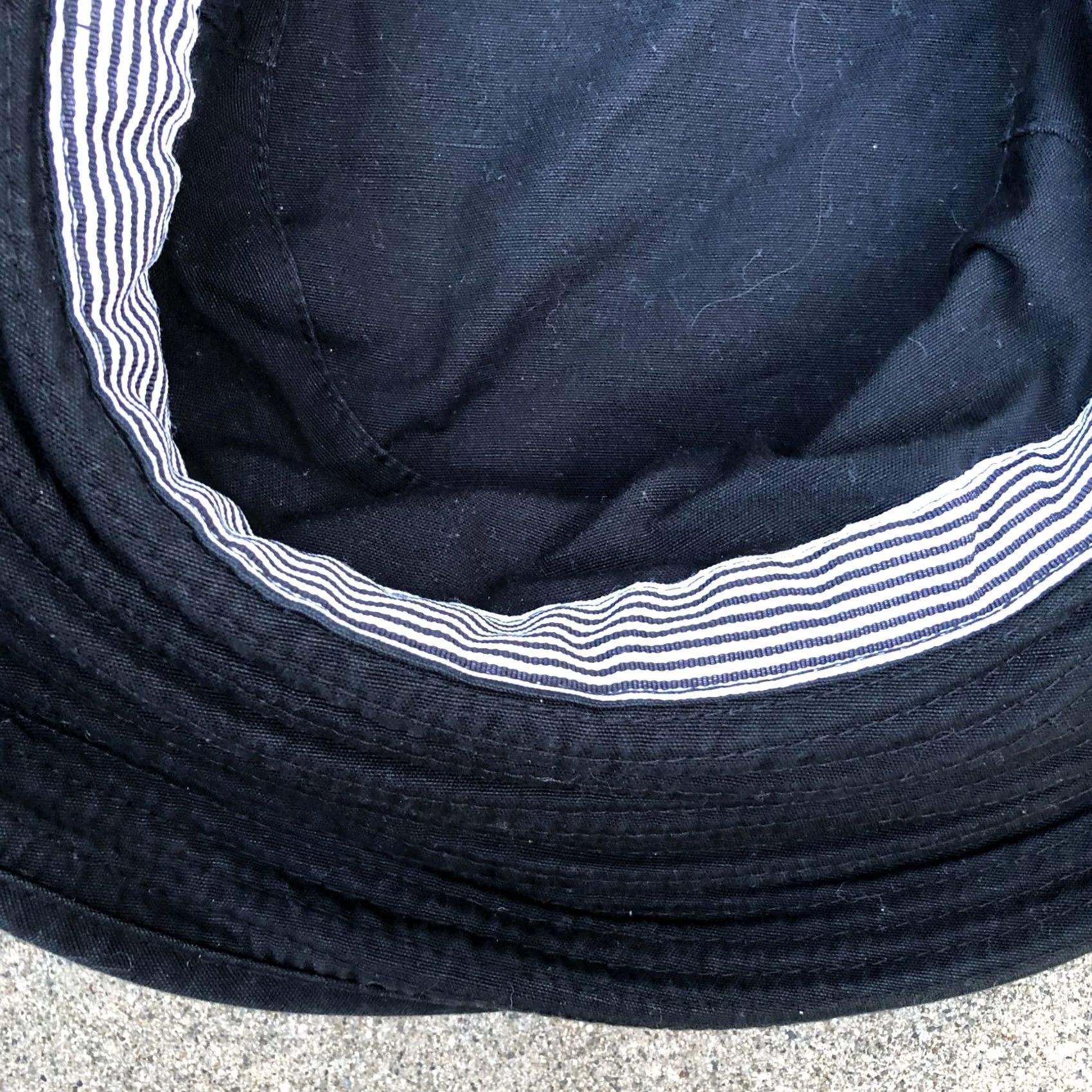 Vintage KOORINGAL Packable Bucket Hat Women's 57cm Black Sun Cap Wide Brim Floppy Size ONE SIZE - 5 Thumbnail