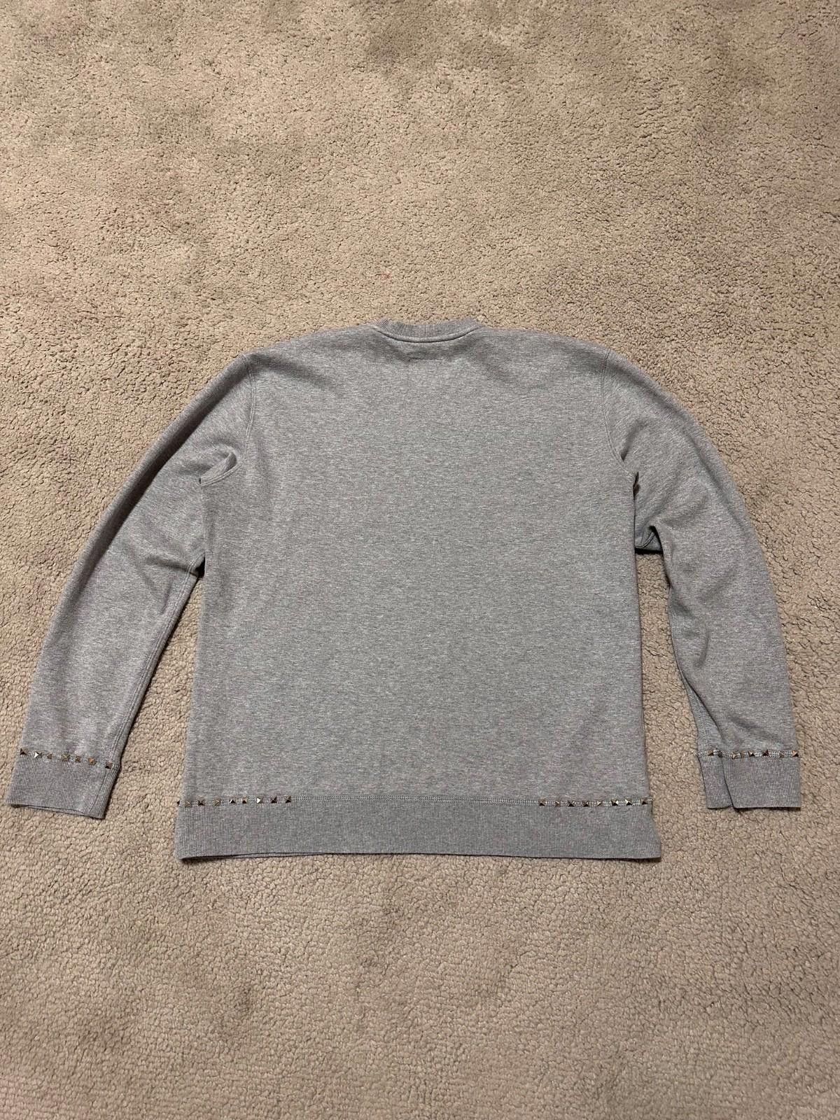 Valentino Valentino Rockstud Untitled 08 Grey Crewneck Sweatshirt Size US XL / EU 56 / 4 - 7 Thumbnail