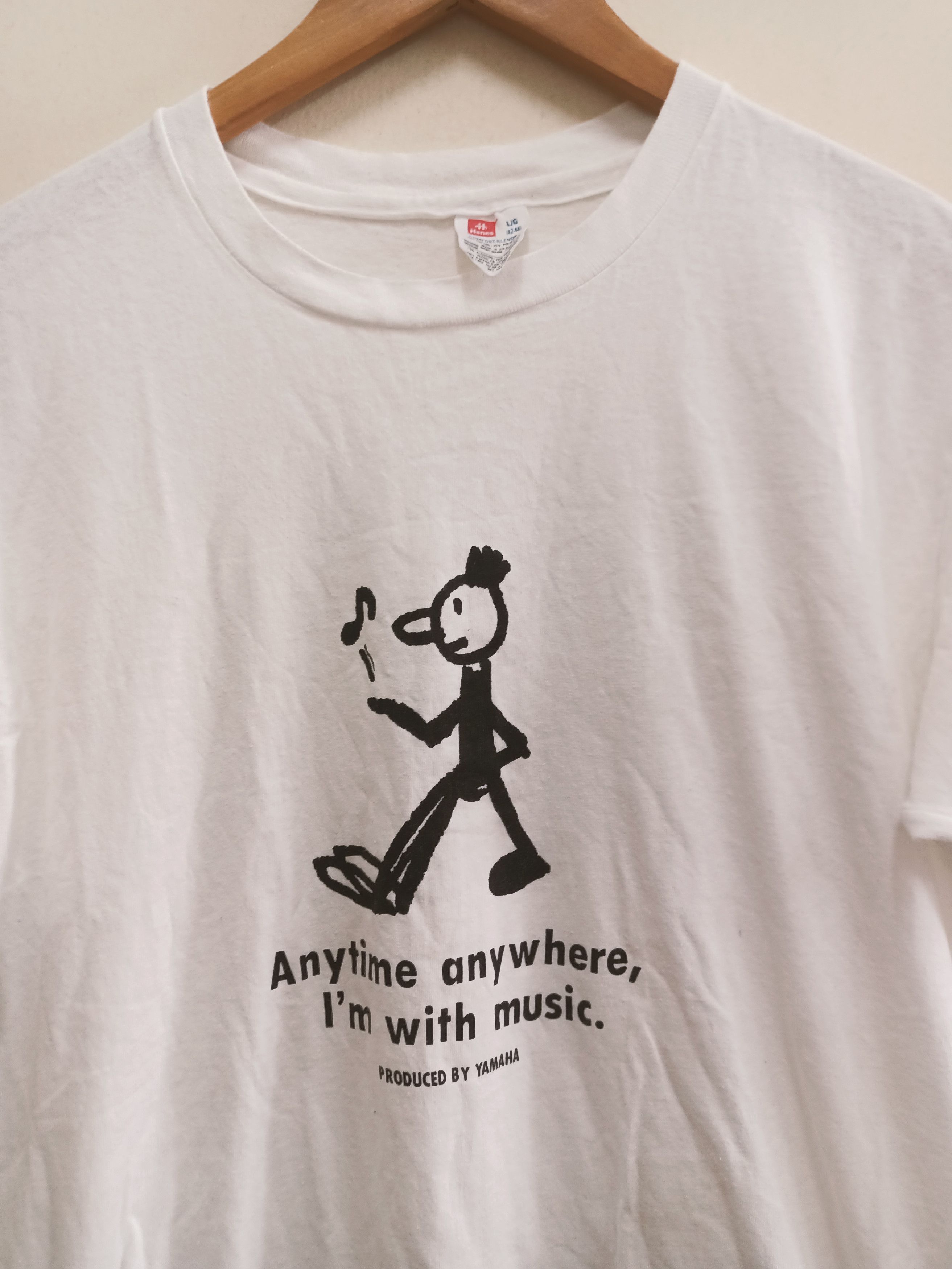Hanes × Yamaha Vintage Yamaha Music t-shirt by Hanes Usa Size US L / EU 52-54 / 3 - 6 Thumbnail