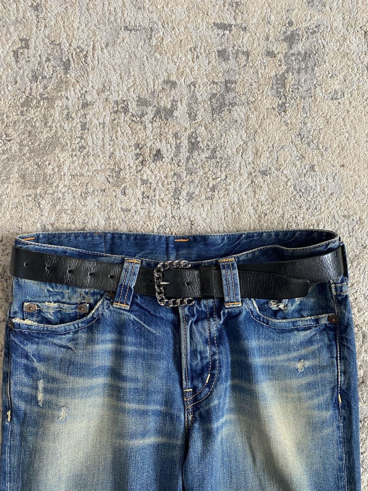 Junya Watanabe Comme Des Garcons Chain Link Leather Belt