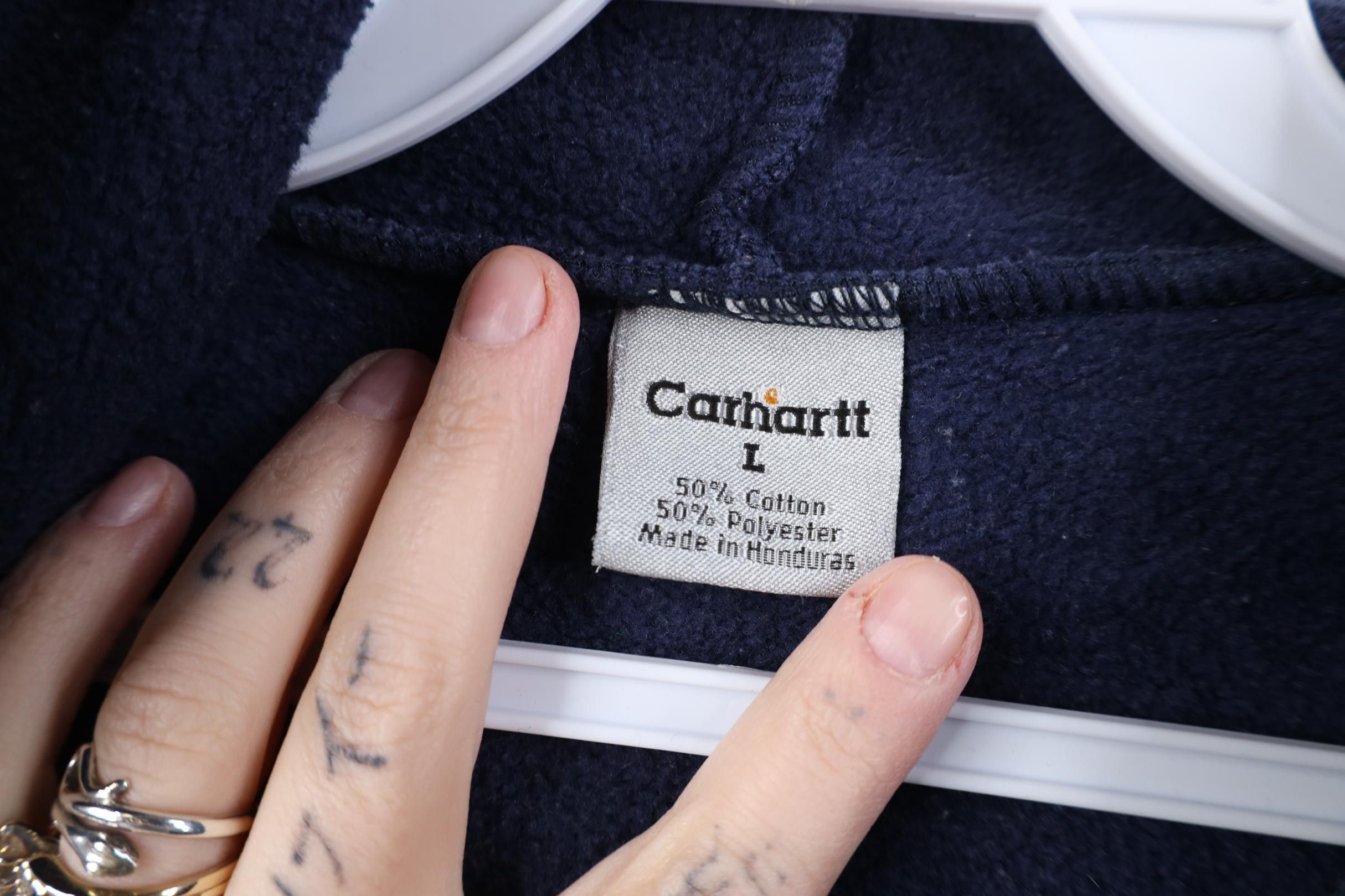 Carhartt Vintage 90s Y2K Carhartt Spell Out Baggy Hoodie Sweatshirt Size US L / EU 52-54 / 3 - 11 Thumbnail
