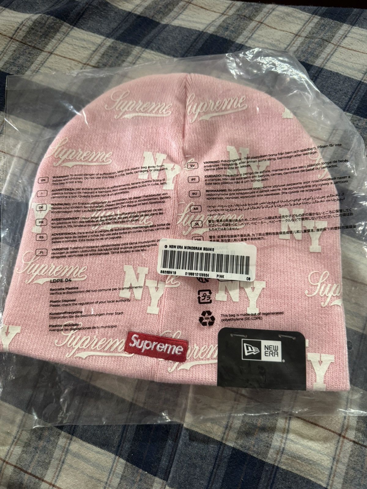 Supreme Supreme New Era Monogram Beanie Size ONE SIZE - 2 Thumbnail