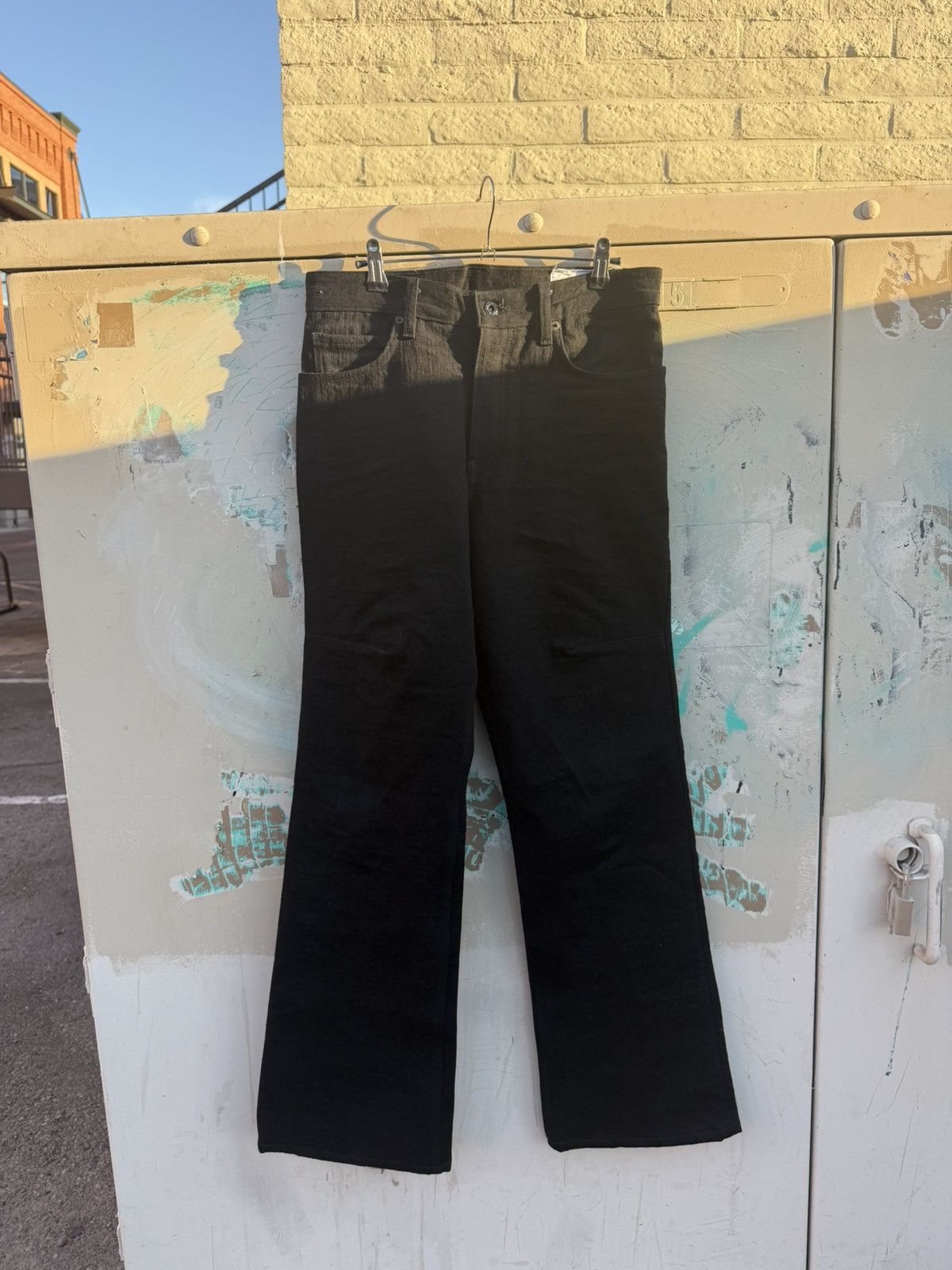 K-Two Studios KTWO 18 oz Black Selvedge Bootcut Jeans Size US 30 / EU 46 - 1 Thumbnail