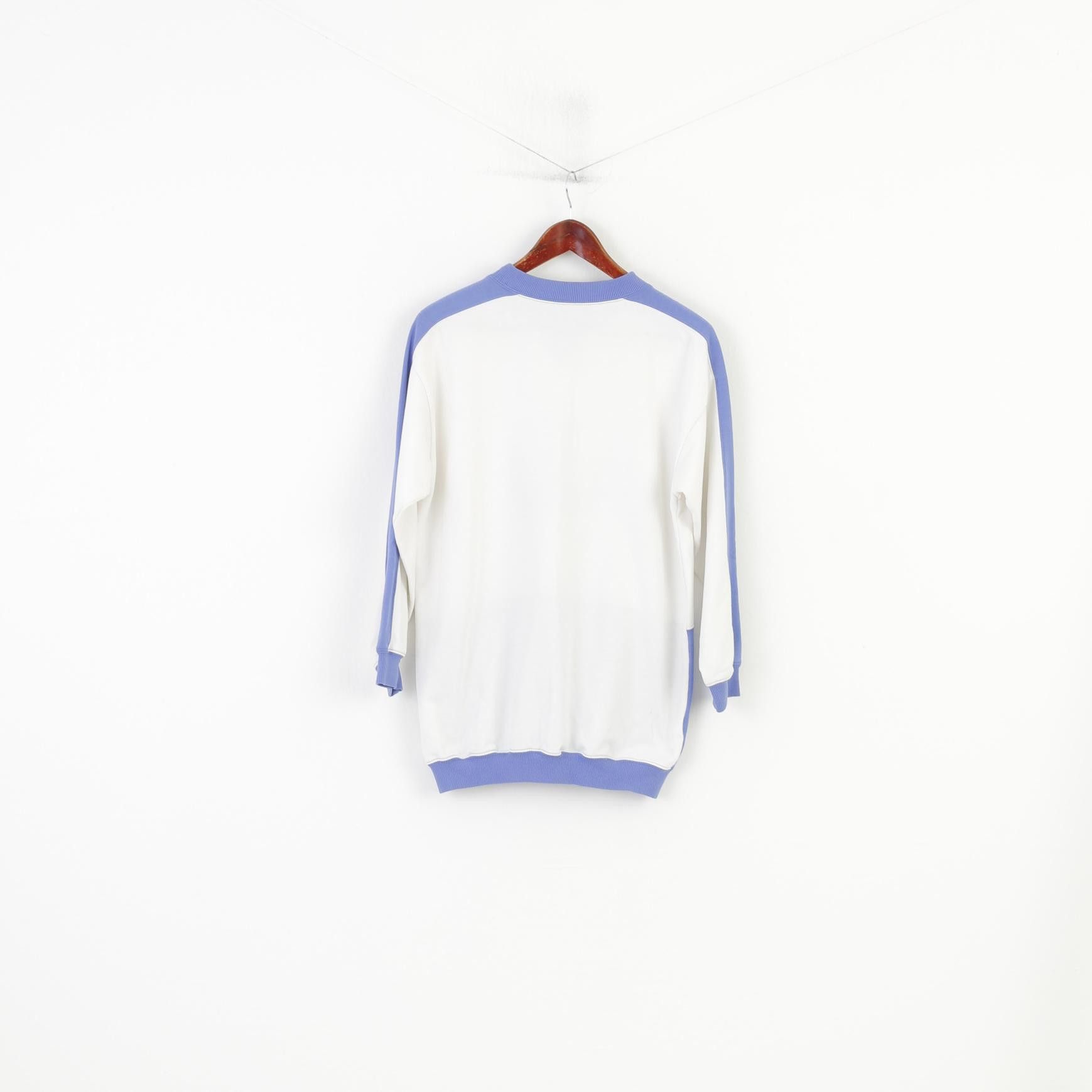 Vintage St Michael Women 10 M Sweatshirt White Jumper 3415 Size M / US 6-8 / IT 42-44 - 6 Thumbnail