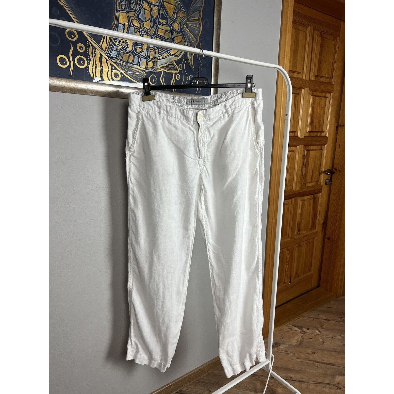 Etro Etro Old Money Style White Linen Relaxed Fit Pants Size 52 Size US 36 / EU 52 - 7 Thumbnail
