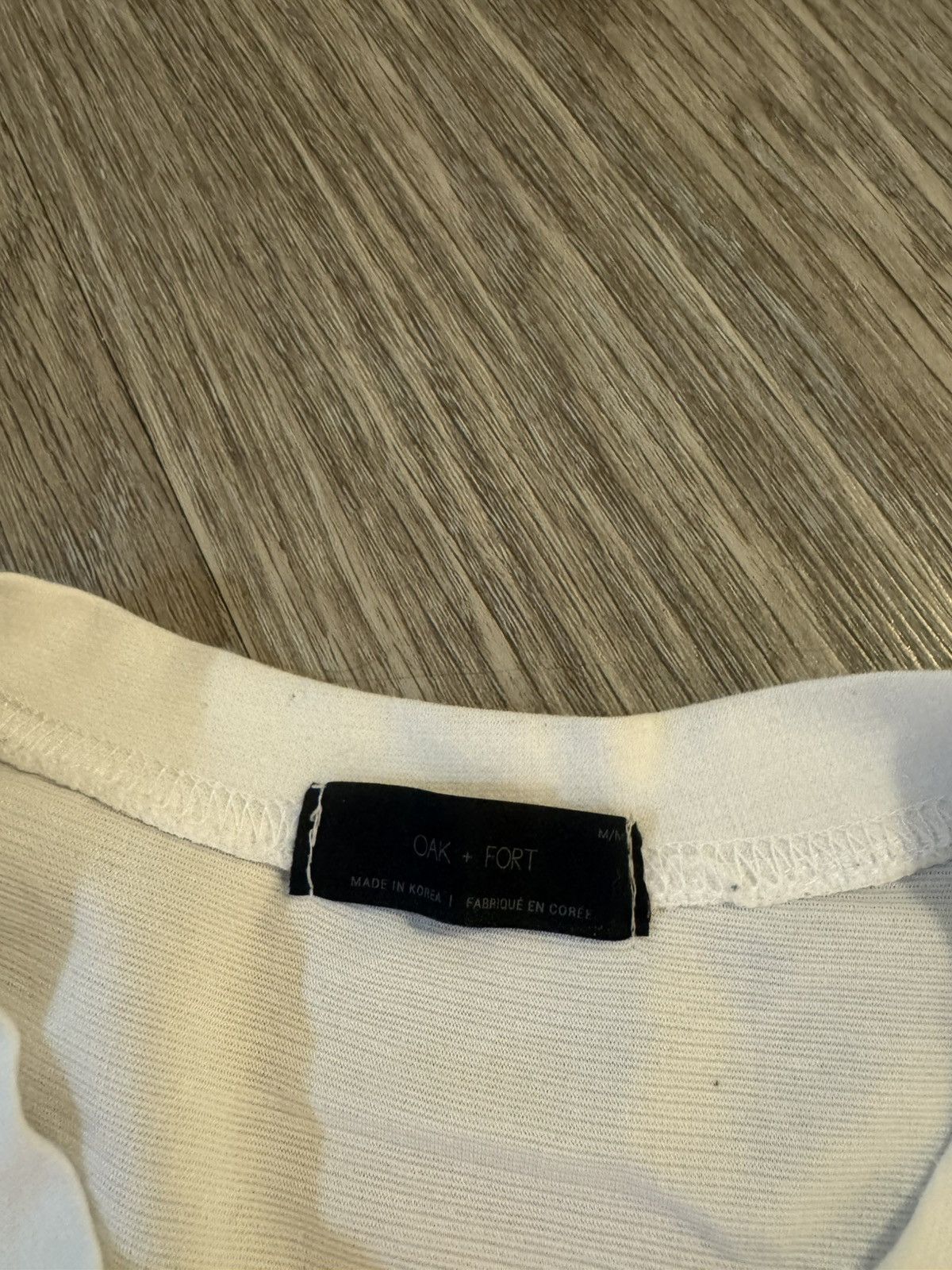 Oak + Fort Oak+Fort Boxy White Tee Size US M / EU 48-50 / 2 - 3 Thumbnail
