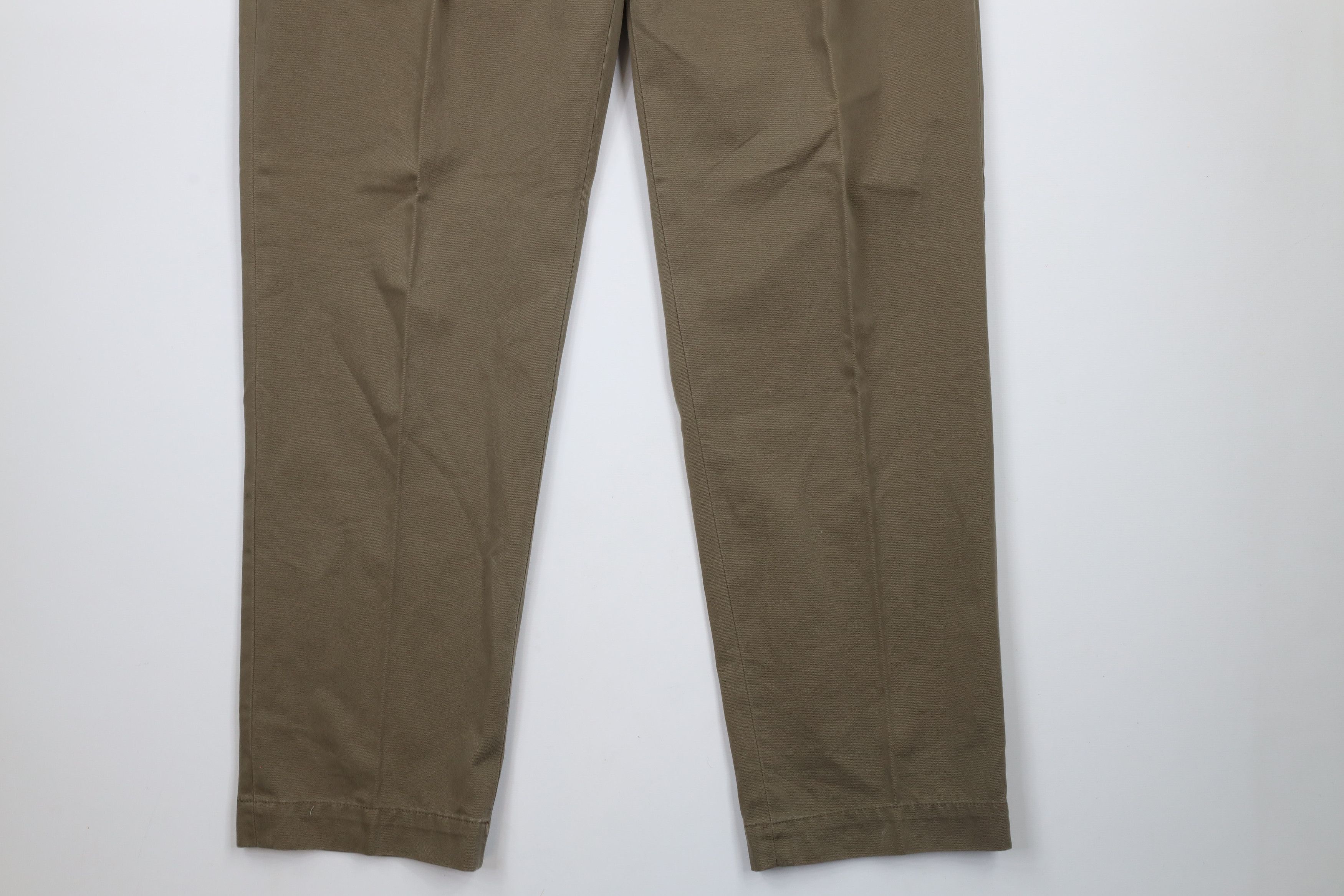 Ralph Lauren × Vintage Vintage 90s Ralph Lauren Wide Leg Chino Pants Drab Brown Size US 36 / EU 52 - 4 Thumbnail
