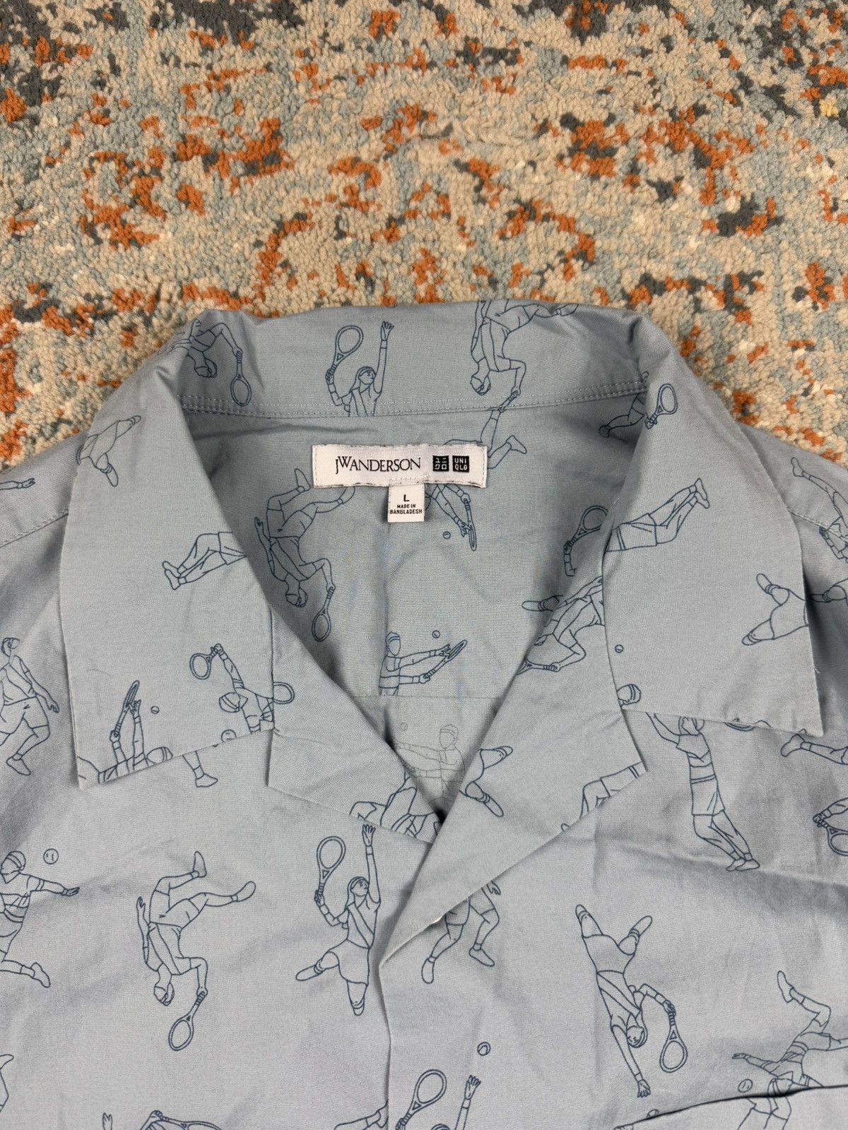 JW Anderson × Uniqlo J.W Anderson x Uniqlo tennis player print short sleeve shirt Size US XL / EU 56 / 4 - 7 Thumbnail