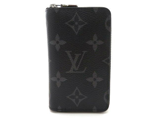 LOUIS VUITTON Monogram Eclipse Vertical Zippy Wallet 474537