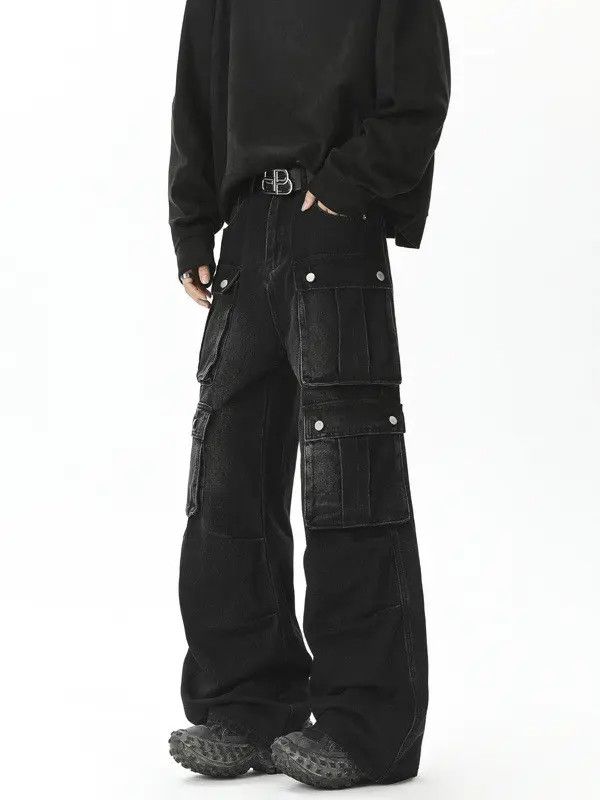 Japanese Brand × Jean Retro loose casual pocket jeans Size US 32 / EU 48 - 3 Thumbnail