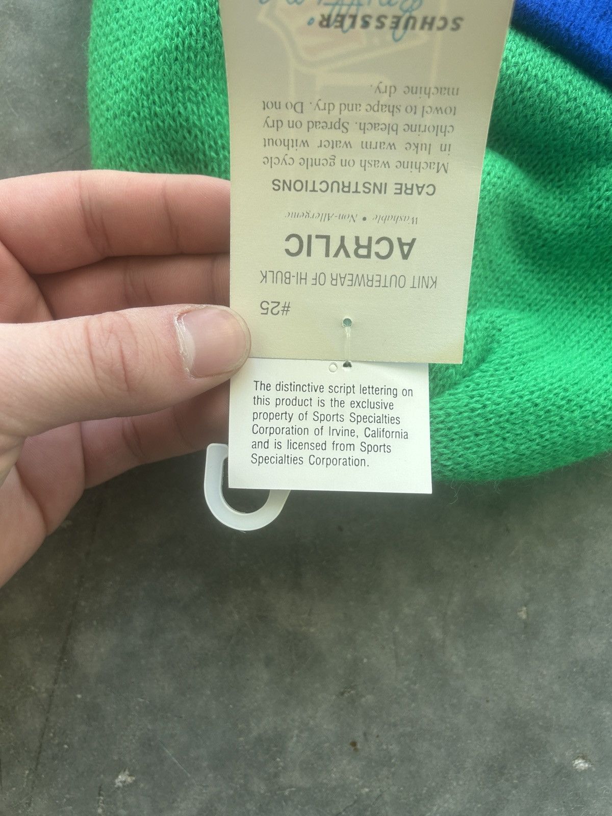 NFL × Sports Specialties × Vintage BNWT Vintage 90s Seahawks Sports Specialties Script Beanie Size ONE SIZE - 4 Thumbnail