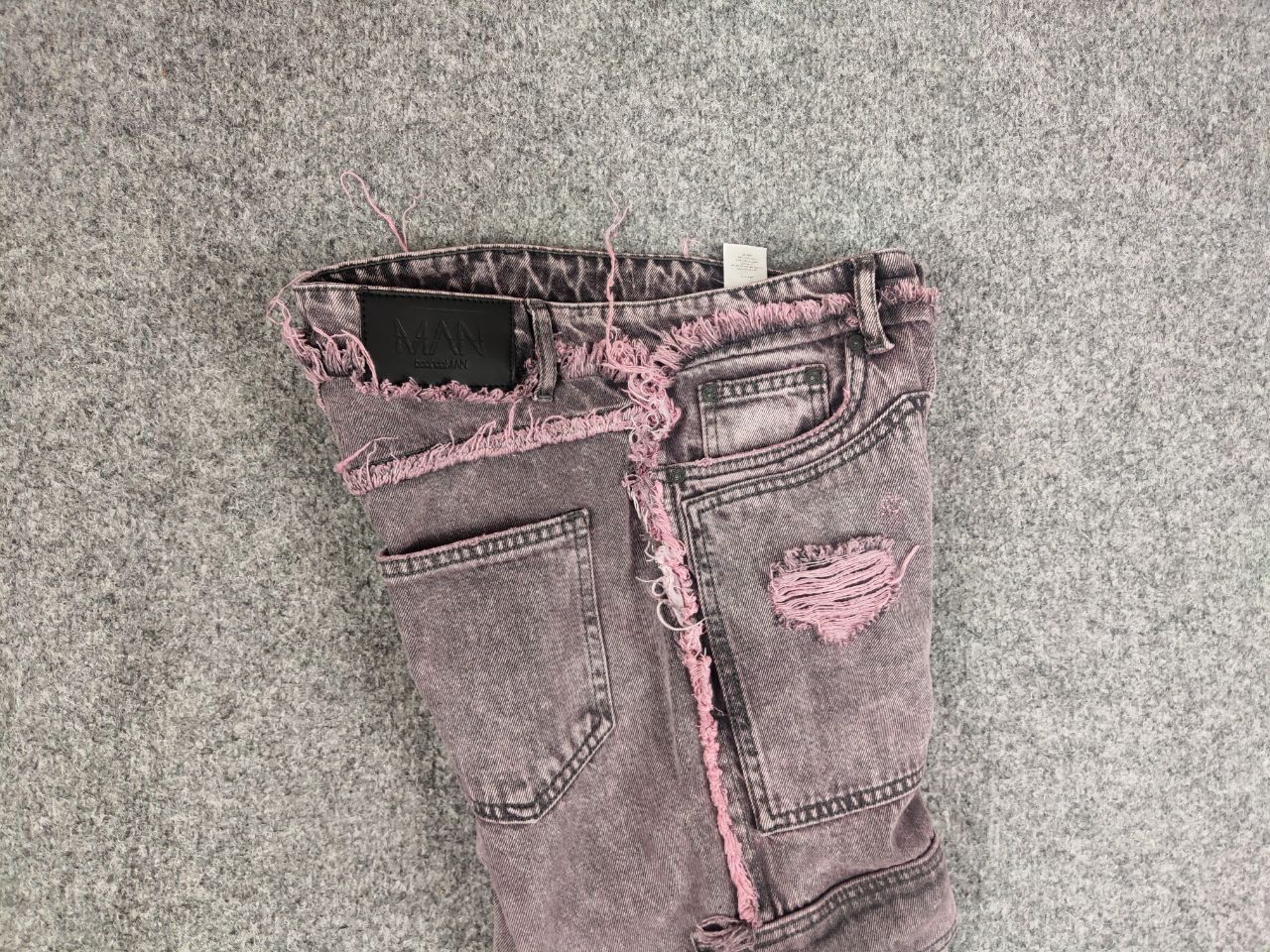 Japanese Brand Vintage Japan Denim flare frayed edge cargo jeans Y2K Style Size US 29 - 14 Thumbnail
