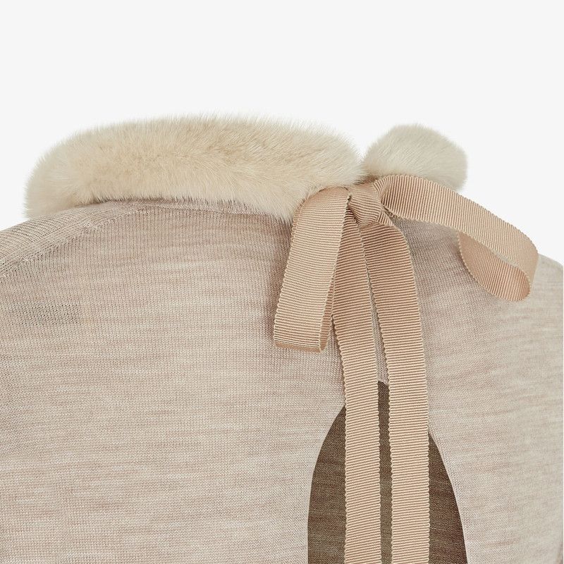 Fendi o1s1wg110326 Dress in Beige Size XL / US 12-14 / IT 48-50 - 3 Thumbnail