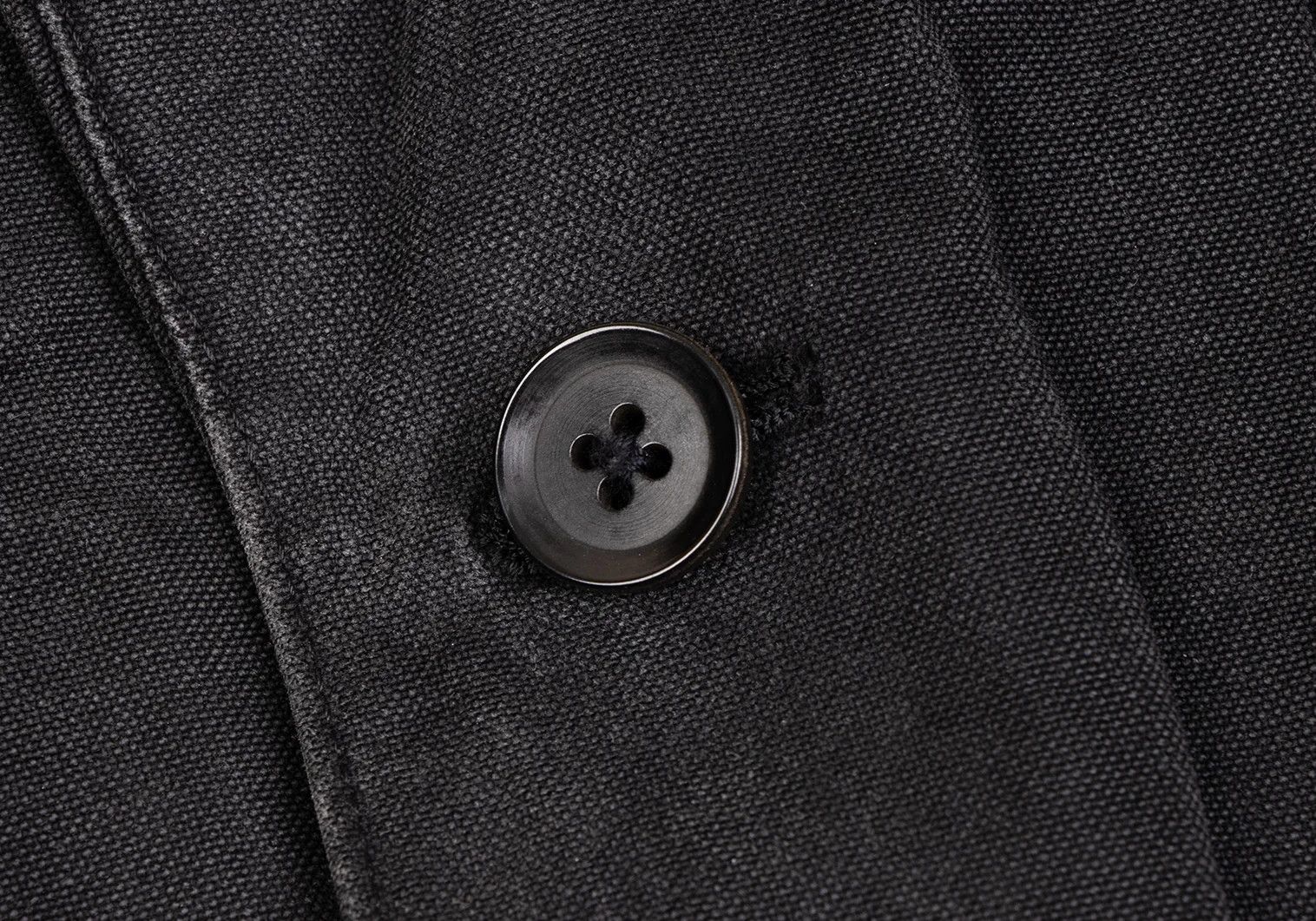 Yohji Yamamoto Yohji Yamamoto Cotton Canvas Jacket Charcoal Size US M / EU 48-50 / 2 - 7 Thumbnail