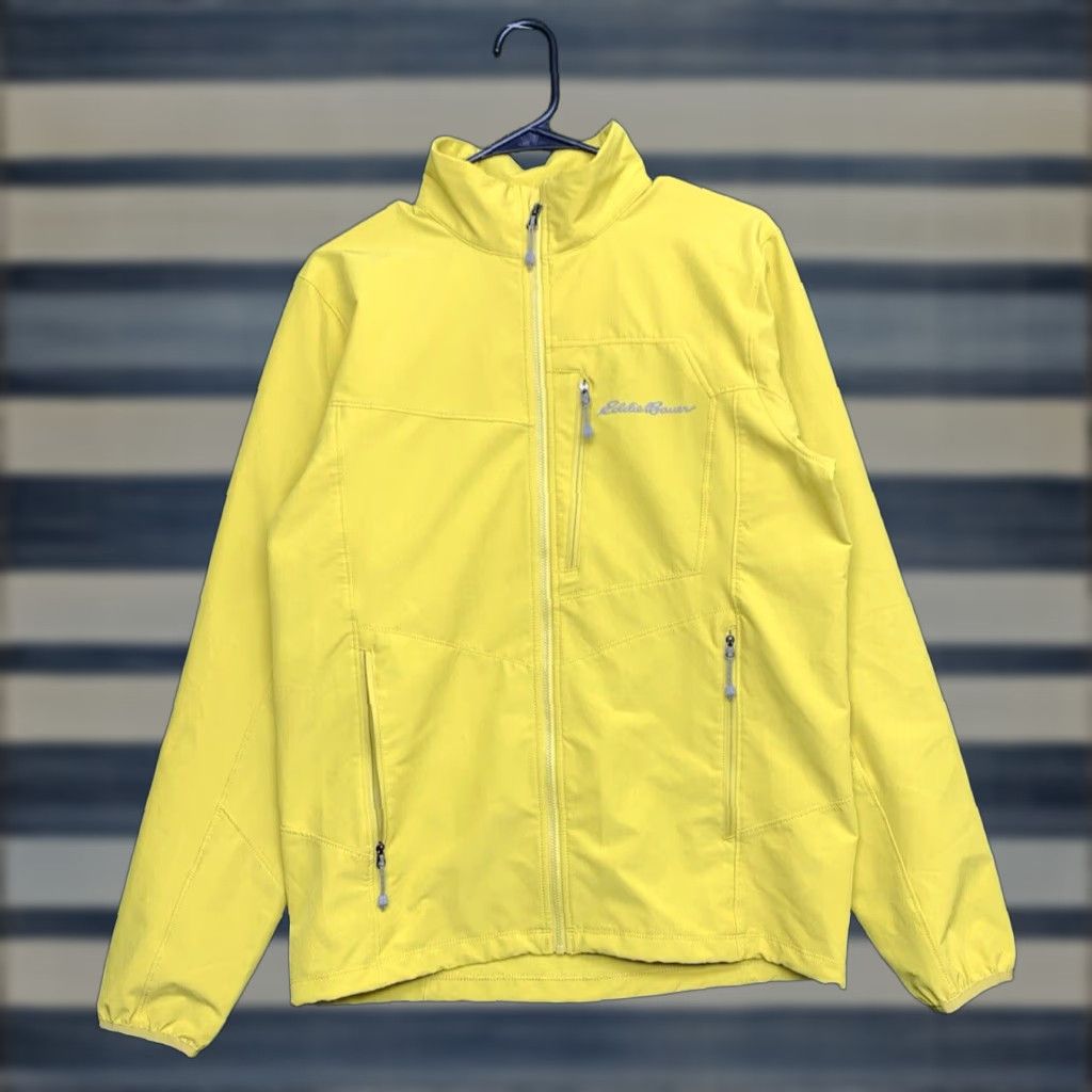 Eddie Bauer Eddie Bauer First Ascent Jacket Mens Small Full Zip Up Yellow Softshell Outdoor Size US S / EU 44-46 / 1 - 1 Thumbnail