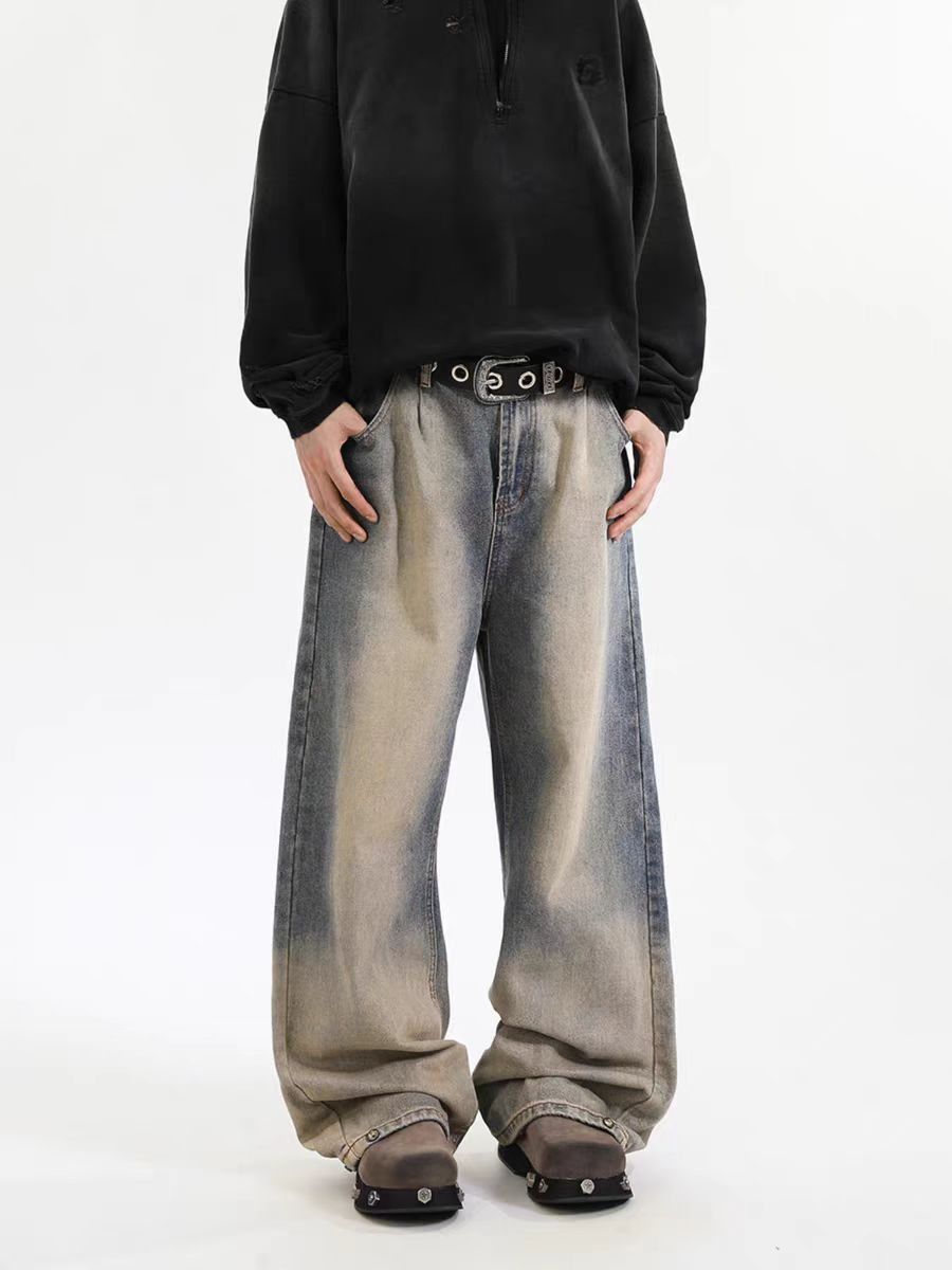 Japanese Brand × Jean Vintage Straight Leg Casual Washed Loose Jeans Size US 34 / EU 50 - 3 Thumbnail