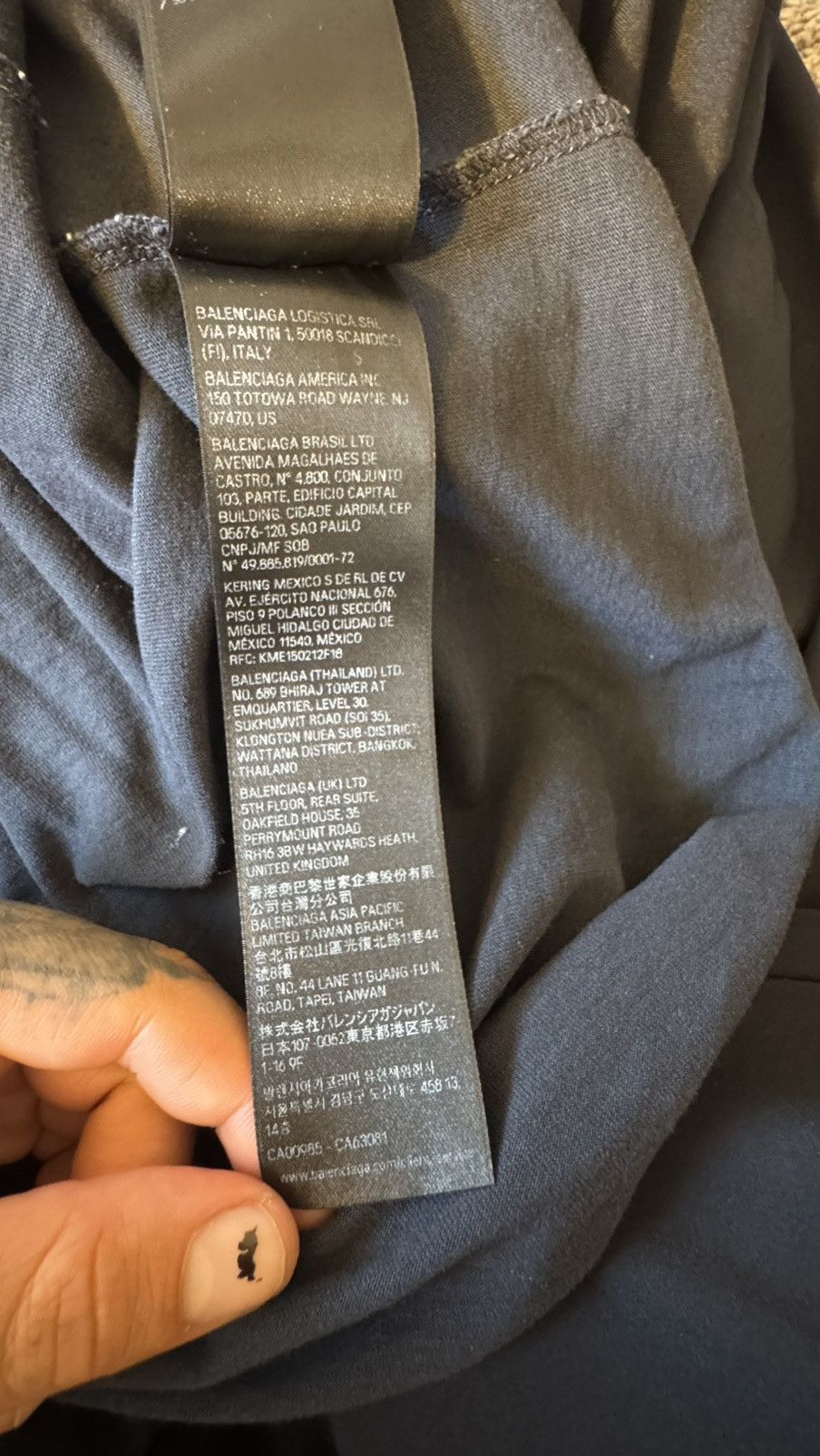 Balenciaga Balenciaga Men’s Cursive Medium Fit T-Shirt Size US XS / EU 42 / 0 - 11 Thumbnail