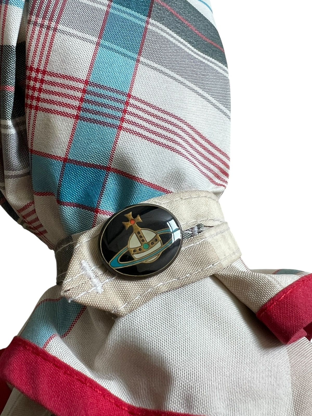 Vivienne Westwood 1990s Vivienne Westwood Plaid Foldable Umbrella Size ONE SIZE - 19 Thumbnail