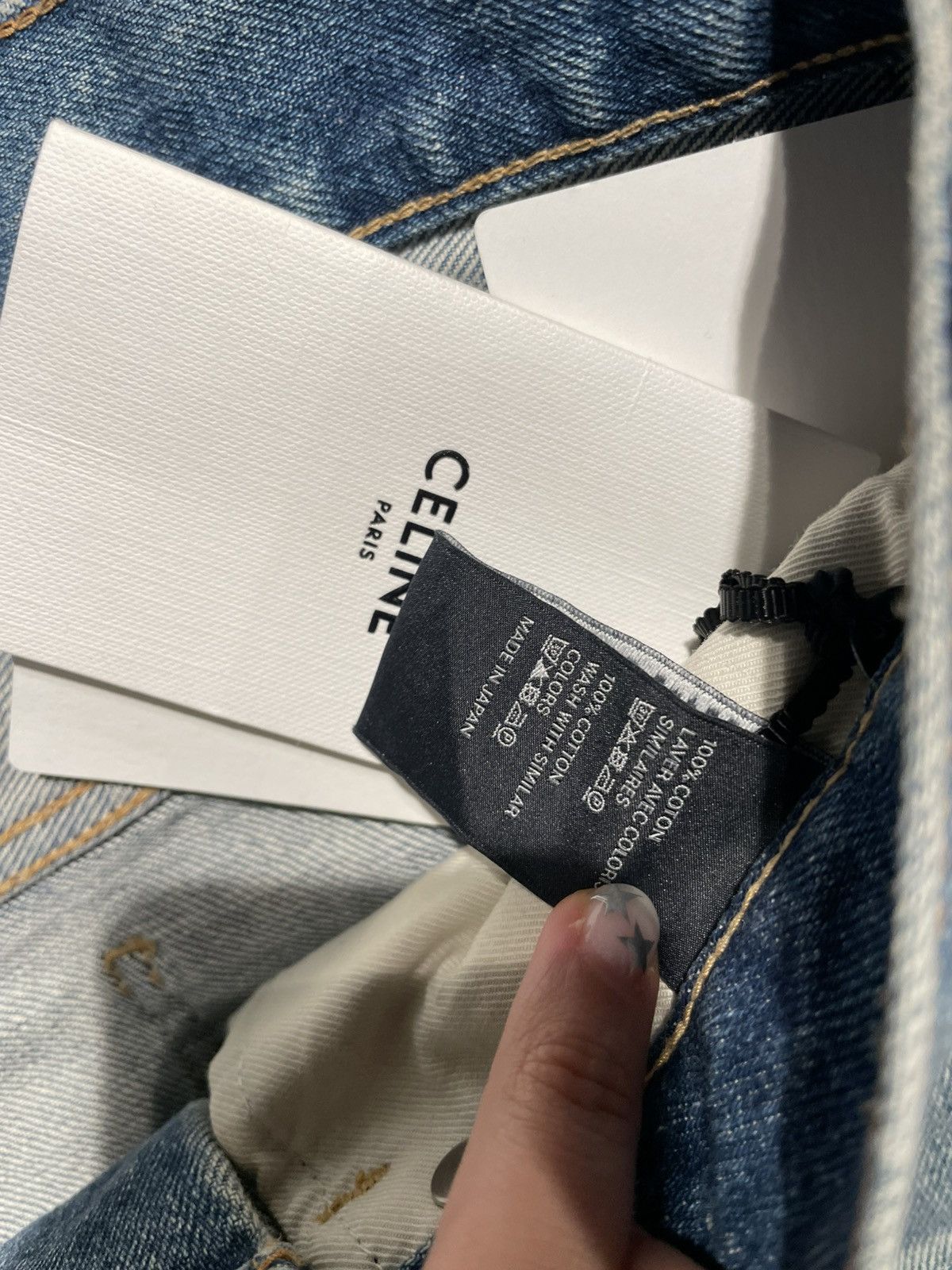 Celine Lou low-rise jeans in vintage union wash denim Size US 30 / EU 46 - 5 Thumbnail