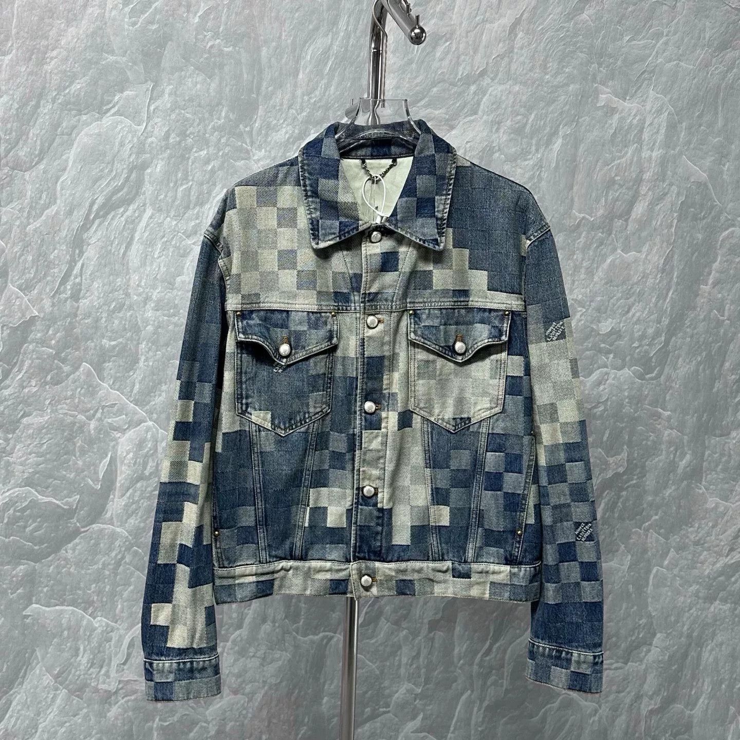 Louis Vuitton Louis Vuitton SS24 Checkerboard Denim Jacket Size US L / EU 52-54 / 3 - 1 Thumbnail