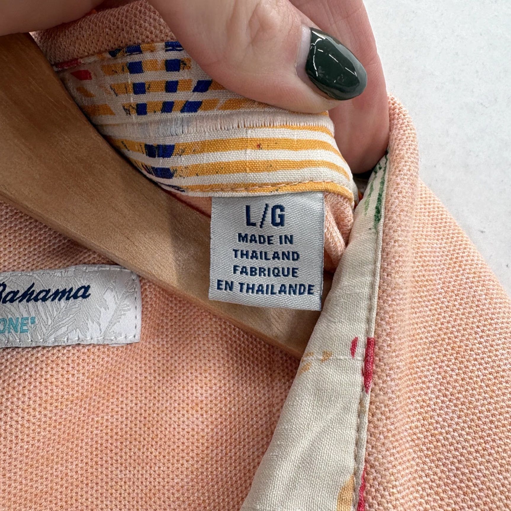 Tommy Bahama VINTAGE Tommy Bahama Shirt Mens Large Peach IslandZone Supima Cotton Knit Button Camp Size US L / EU 52-54 / 3 - 5 Thumbnail