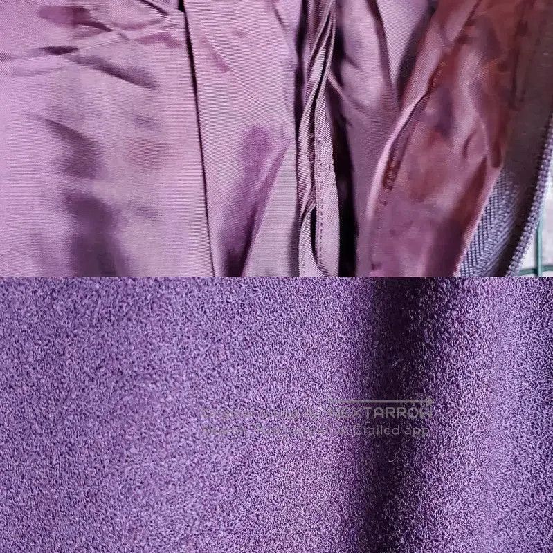 Yves Saint Laurent YSL Deep Purple Wool Midi Skirt for Women . Size 28" / US 6 / IT 42 - 6 Thumbnail