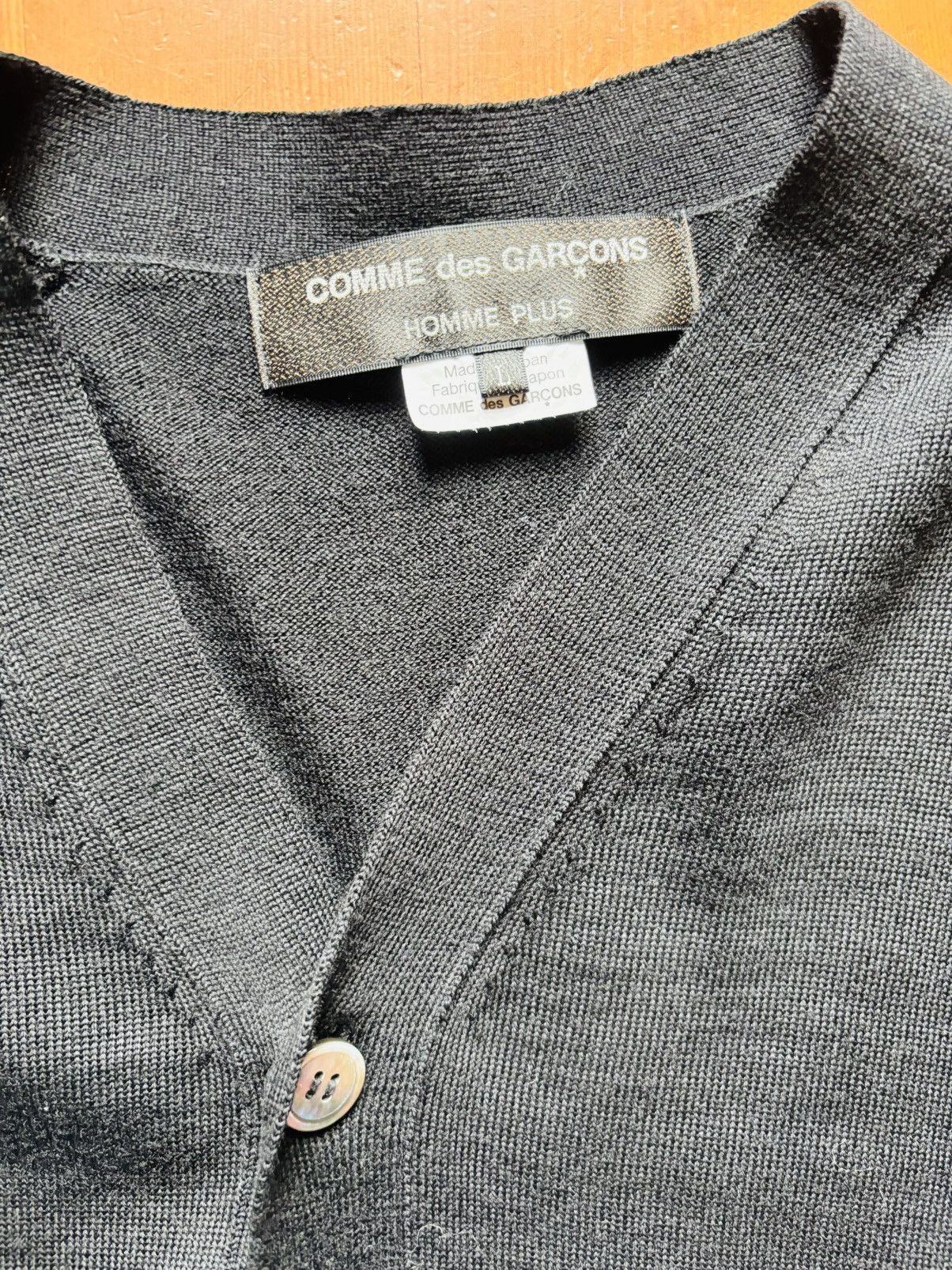 Comme des Garcons Homme Plus Comme des Garçons Assymetric Cardigan Size US L / EU 52-54 / 3 - 3 Thumbnail