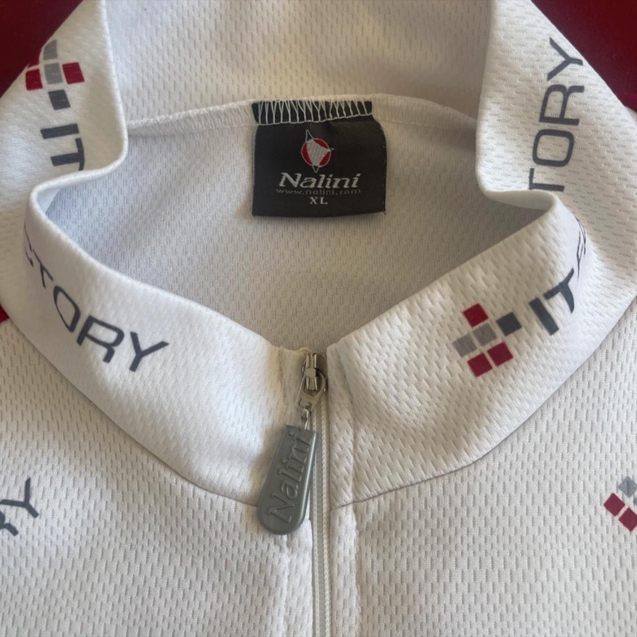 Vintage Nalini Cycling Jersey IT Factory Shirt White Made in Italy Size US XL / EU 56 / 4 - 2 Thumbnail