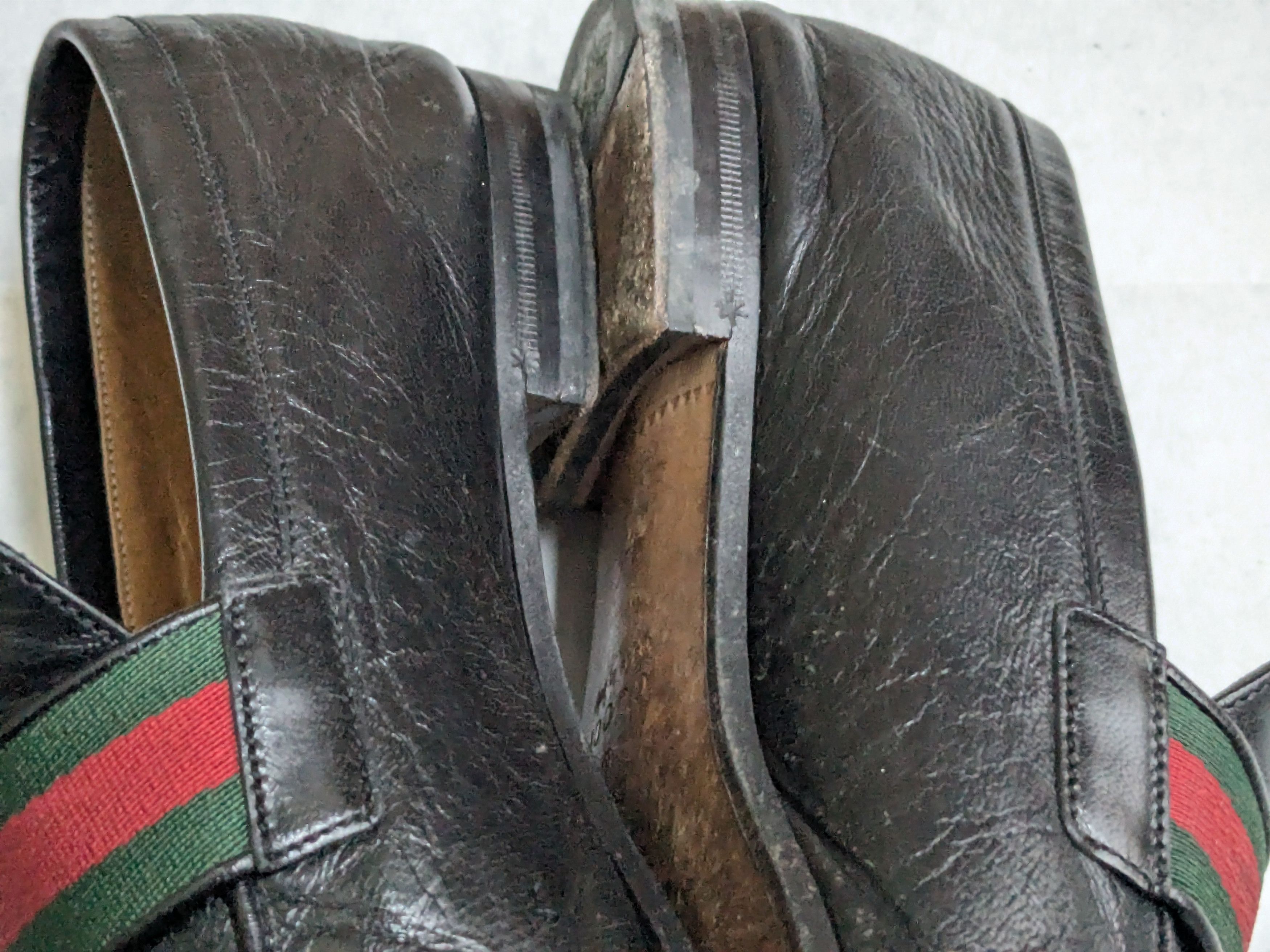 Gucci Gucci Loafers Black 10 Web GG Logo Size US 10 / EU 43 - 8 Thumbnail