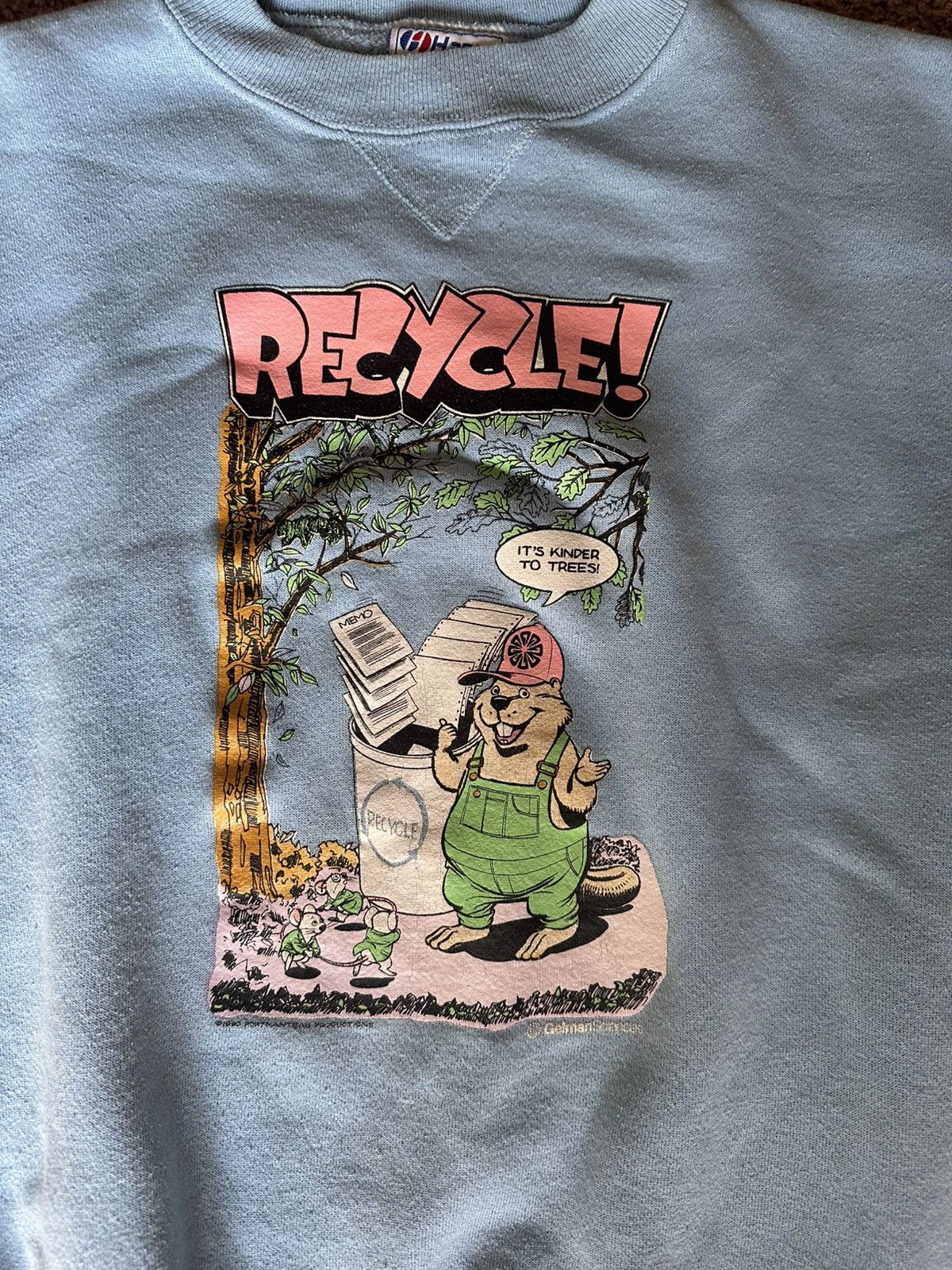 Vintage Recycle Crewneck Size US XL / EU 56 / 4 - 2 Thumbnail