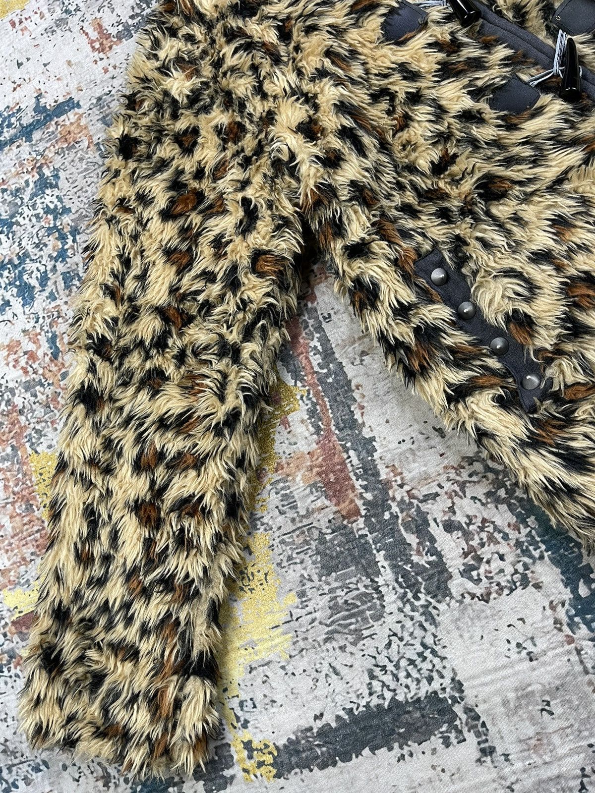 Dig Deep Dig Deep Leopard Fur Ear Hoodie Spiked Jacket Size XL / US 12-14 / IT 48-50 - 10 Thumbnail