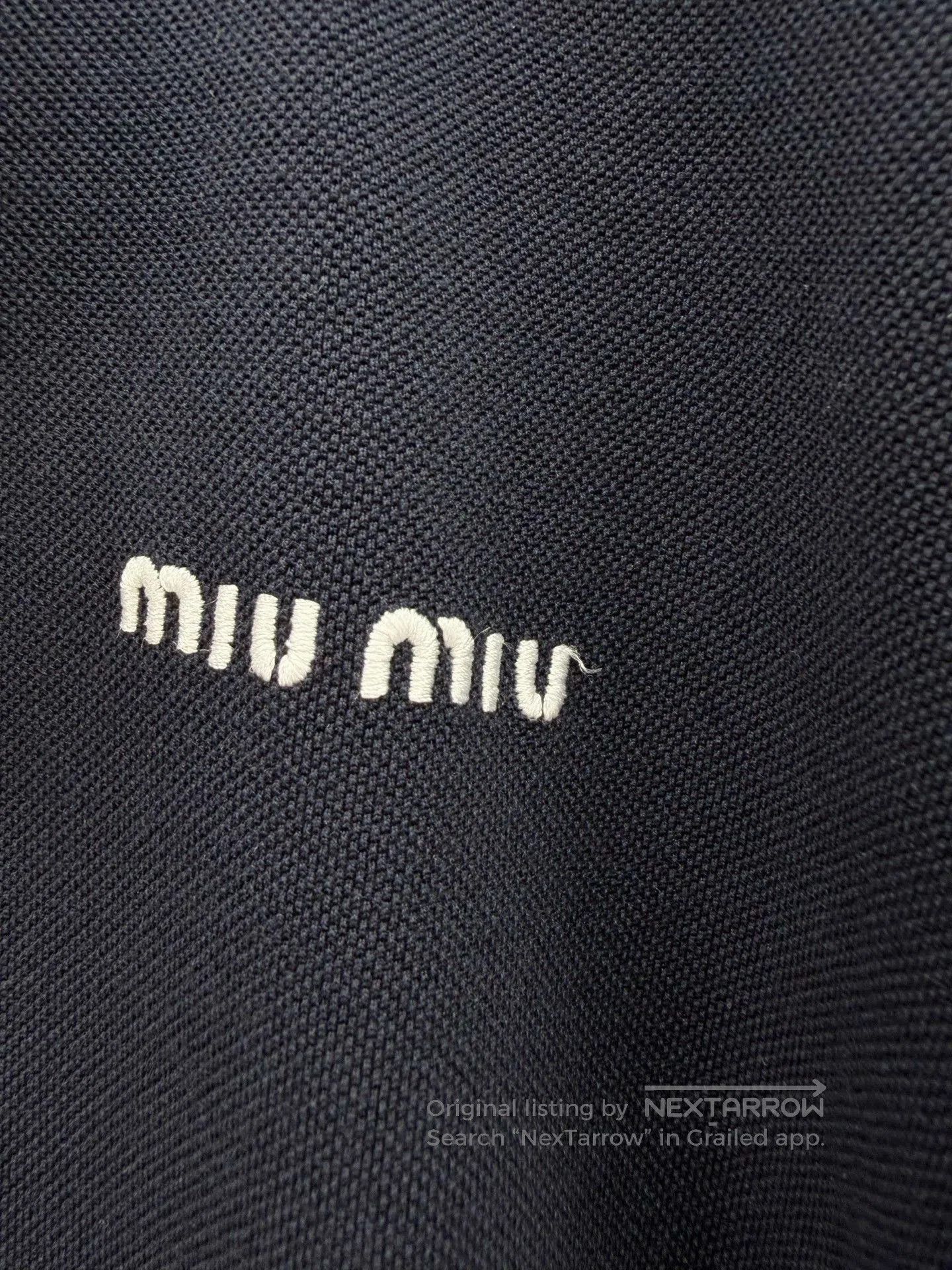 Miu Miu Miumiu New Letter Embroidery Polo Shirt. Size S / US 4 / IT 40 - 4 Thumbnail