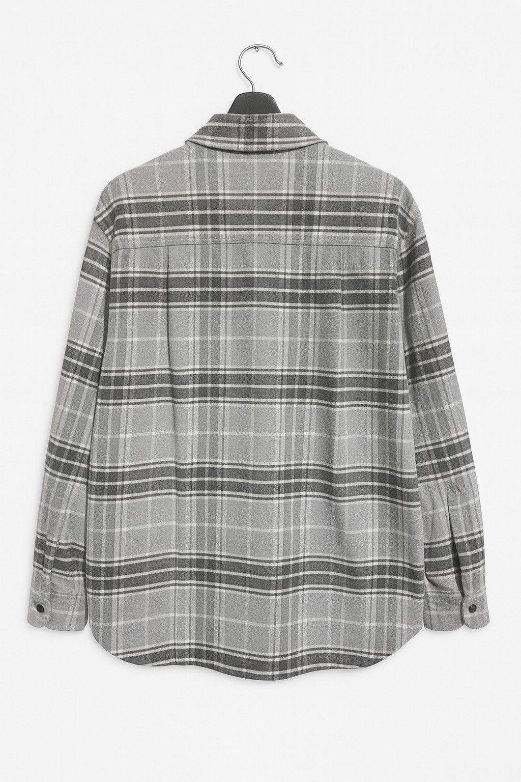 GU Vintage-Inspired GU Gray Plaid Flannel Shirt Jacket Unisex Size US M / EU 48-50 / 2 - 2 Thumbnail
