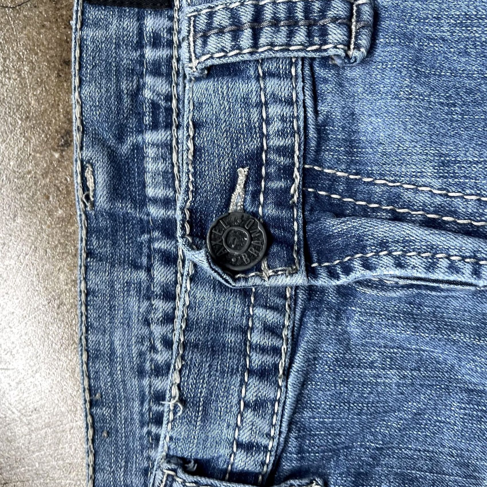 Denime Axel Jeans Mens 36x30 Blue Denim Straight Leg Medium Wash Pockets Size US 36 / EU 52 - 7 Thumbnail