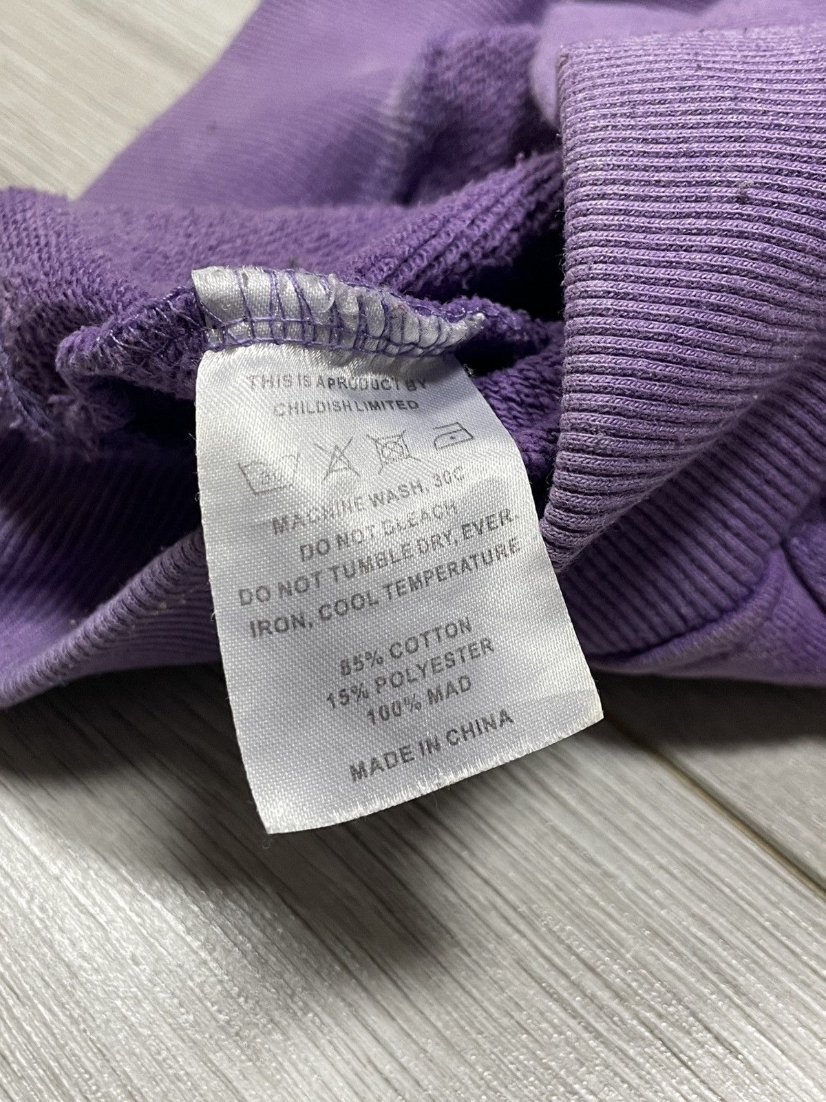 Designer Childish Robs Motors car 90s Purple Hoodie Big Logo Racing Size US M / EU 48-50 / 2 - 5 Thumbnail