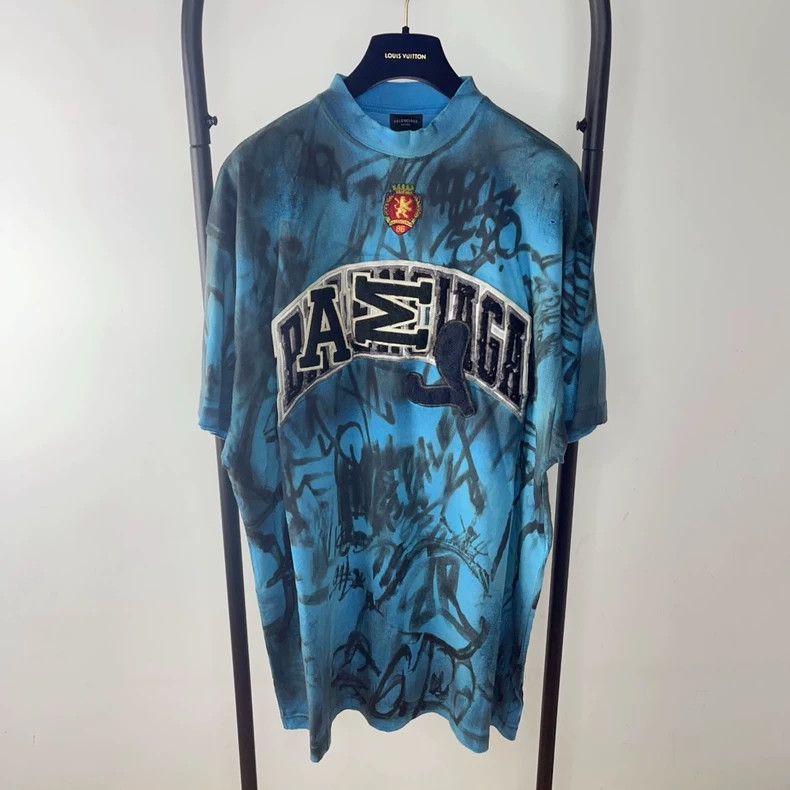 Balenciaga Balenciaga SS23 Logo Print Short Sleeve T-shirt - dmc Size US M / EU 48-50 / 2 - 1 Thumbnail