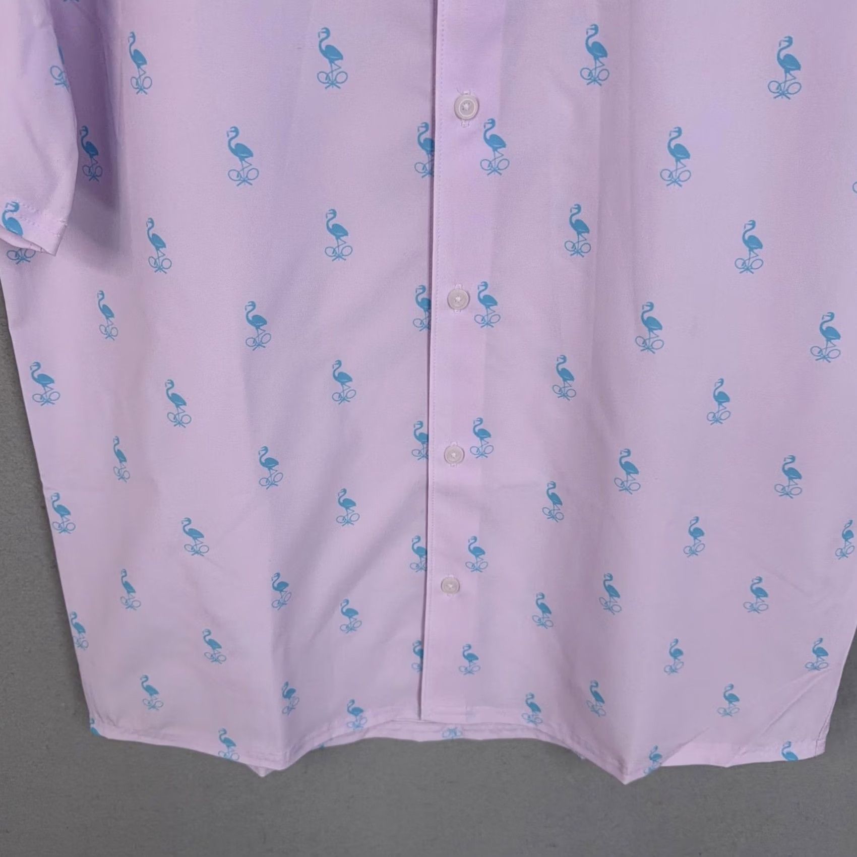 Under Armour Miami Tennis Open Shirt Men Large Purple Flamingo Under Armour Graphic Sport - Mens Size US L / EU 52-54 / 3 - 3 Thumbnail