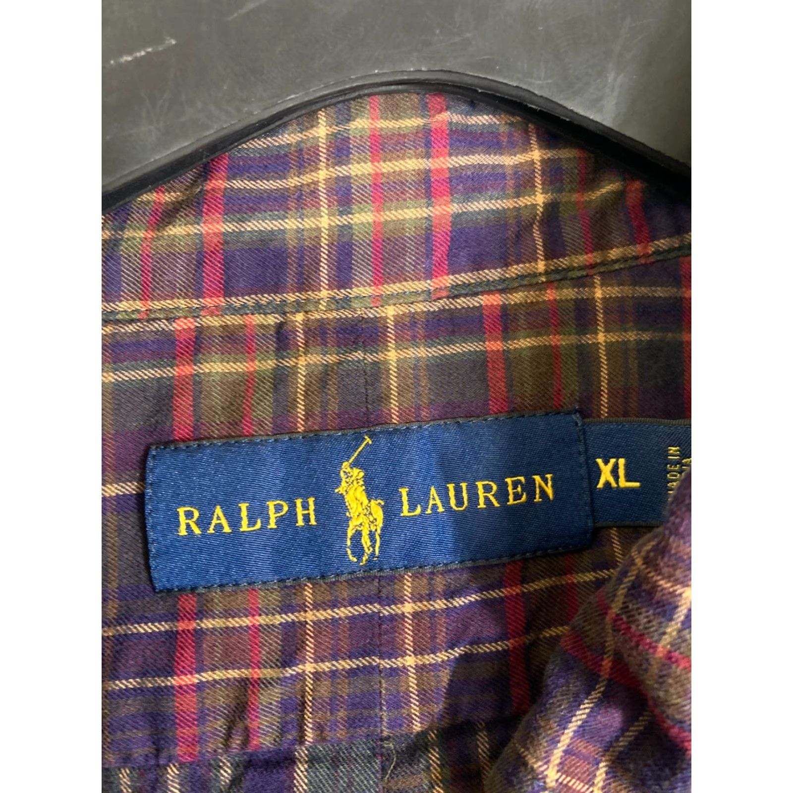 Ralph Lauren Ralph Lauren Button Down Shirt Mens XL Purple Green Plaid Long Sleeve Outdoor Shirt Size US XL / EU 56 / 4 - 6 Thumbnail