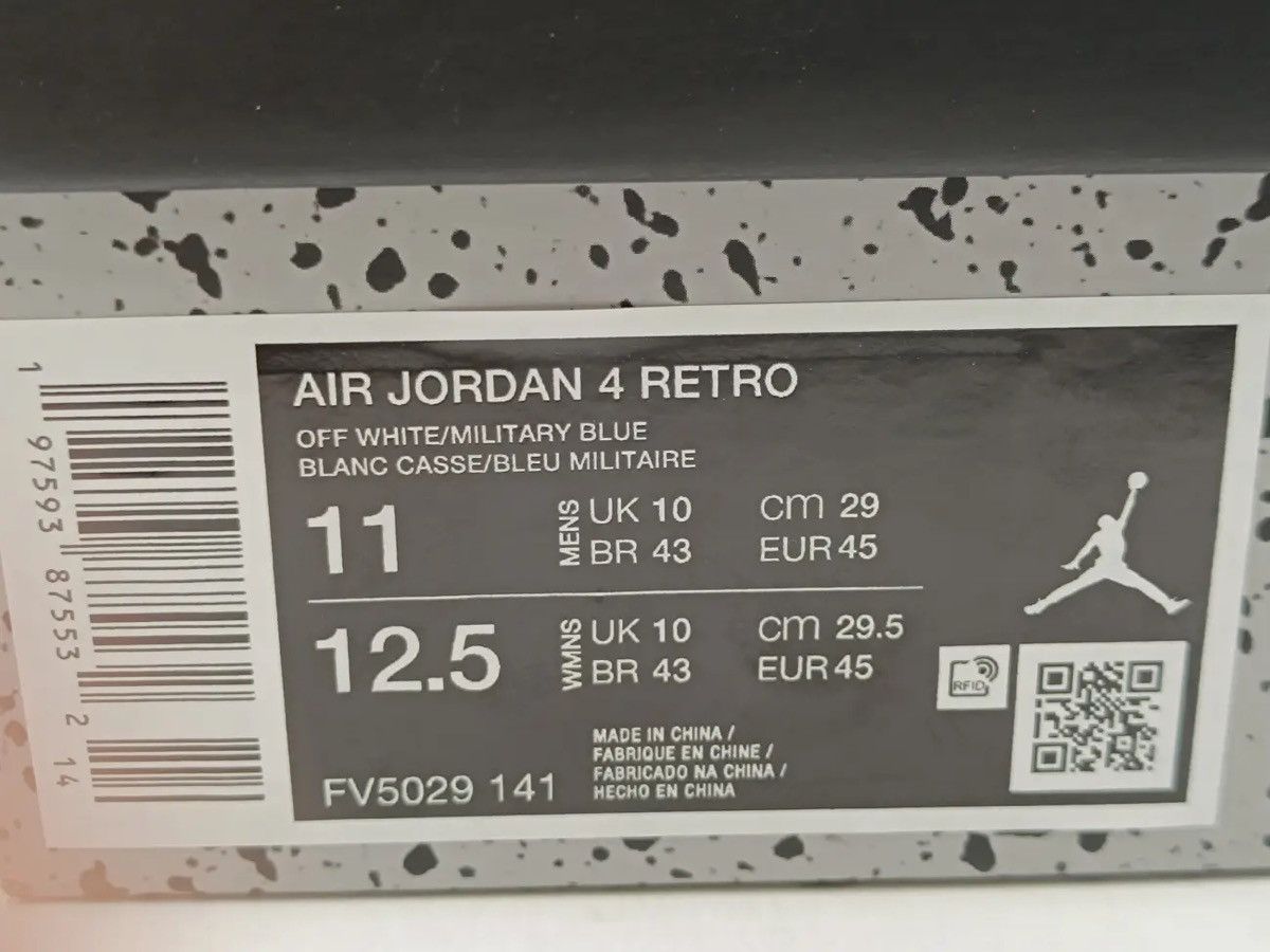 Jordan Brand Air Jordan 4 OG ‘Military Blue’ sneakers - authentic Size US 11 / EU 44 - 7 Thumbnail