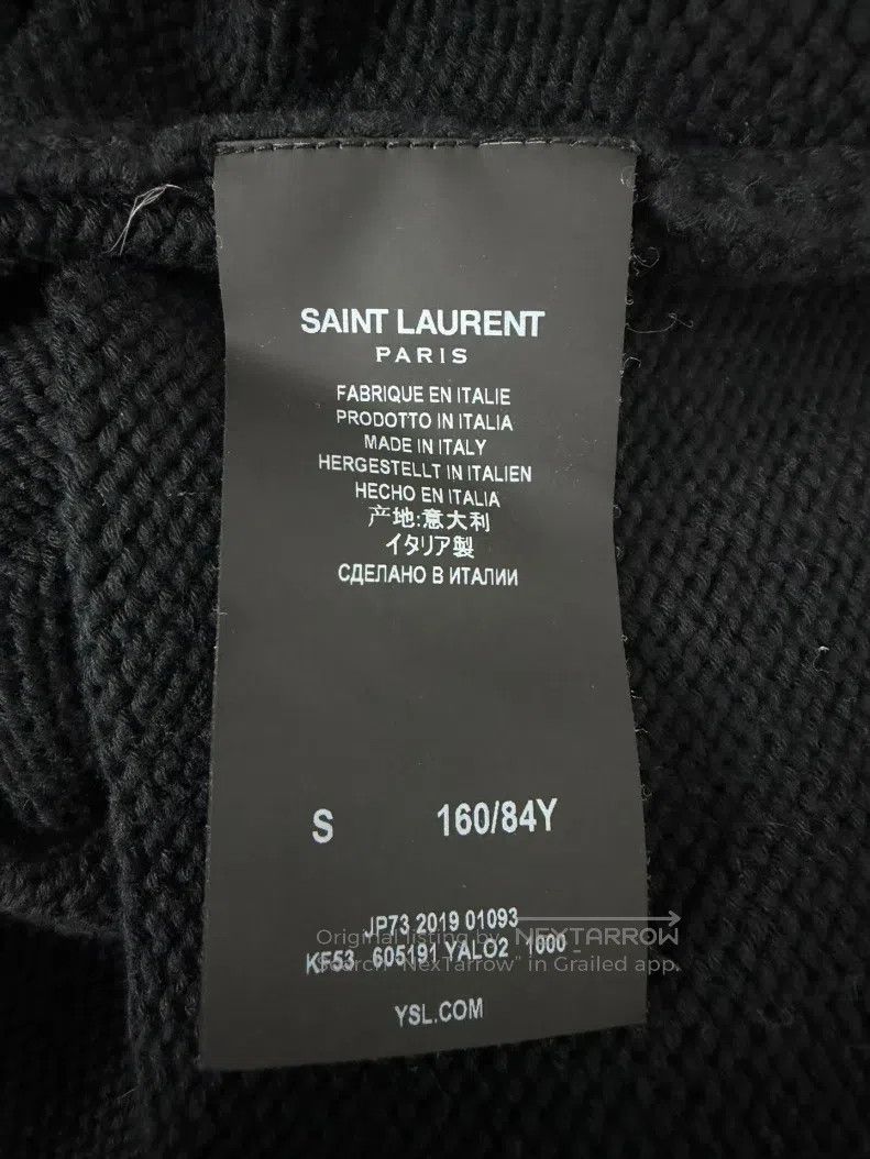 Saint Laurent Paris Saint Laurent Paris Distressed Black Knit Sweater i Size US S / EU 44-46 / 1 - 6 Thumbnail