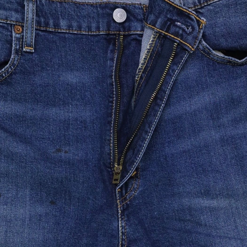 Levi's Levi's 412 Jean Shorts Bermuda 40 Mens Blue Dark Wash Slim Fit 8" Inseam Jeans Shorts Casual Men Size US 40 / EU 56 - 3 Thumbnail