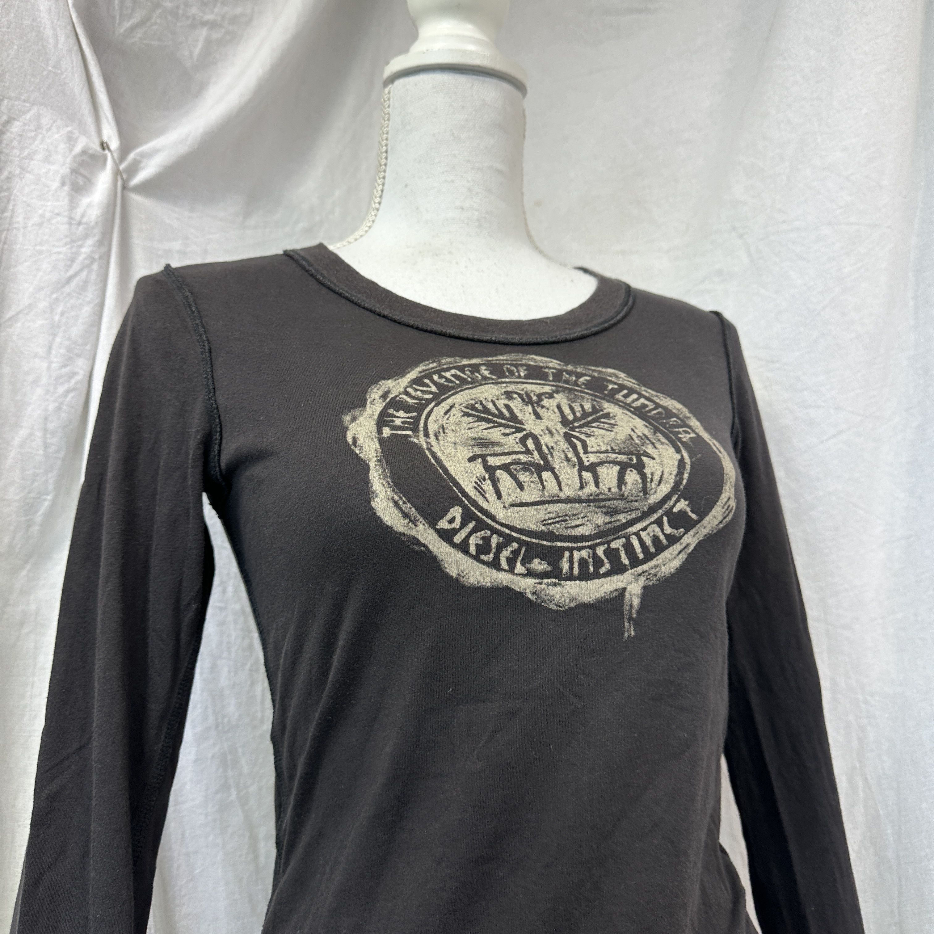Diesel Vintage Streetwear Old School Diesel Longsleeve Y2K Size M / US 6-8 / IT 42-44 - 6 Thumbnail