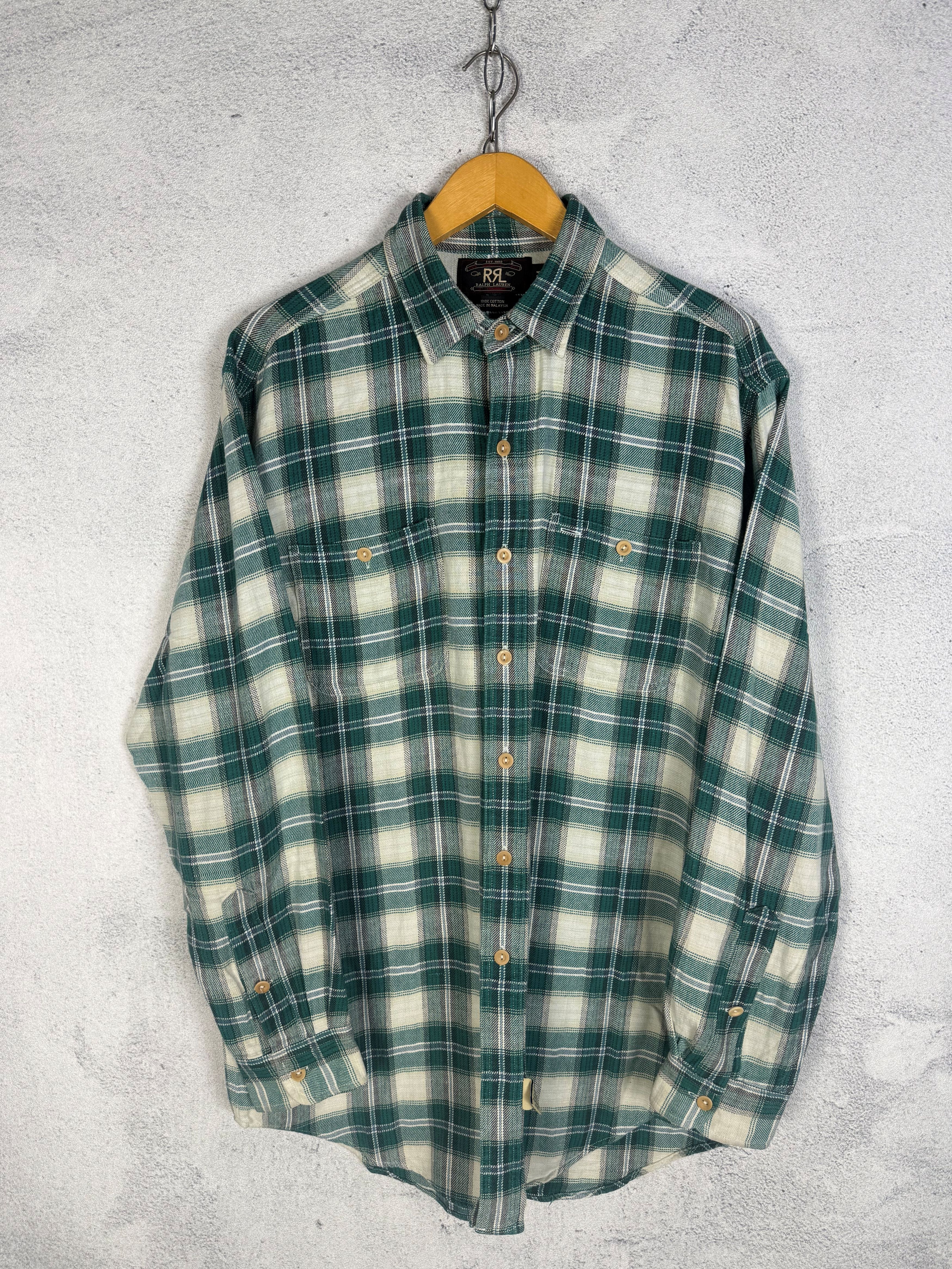RRL Ralph Lauren RRL Double RL Plaid Tartan Button Up Shirt Size US L / EU 52-54 / 3 - 1 Thumbnail