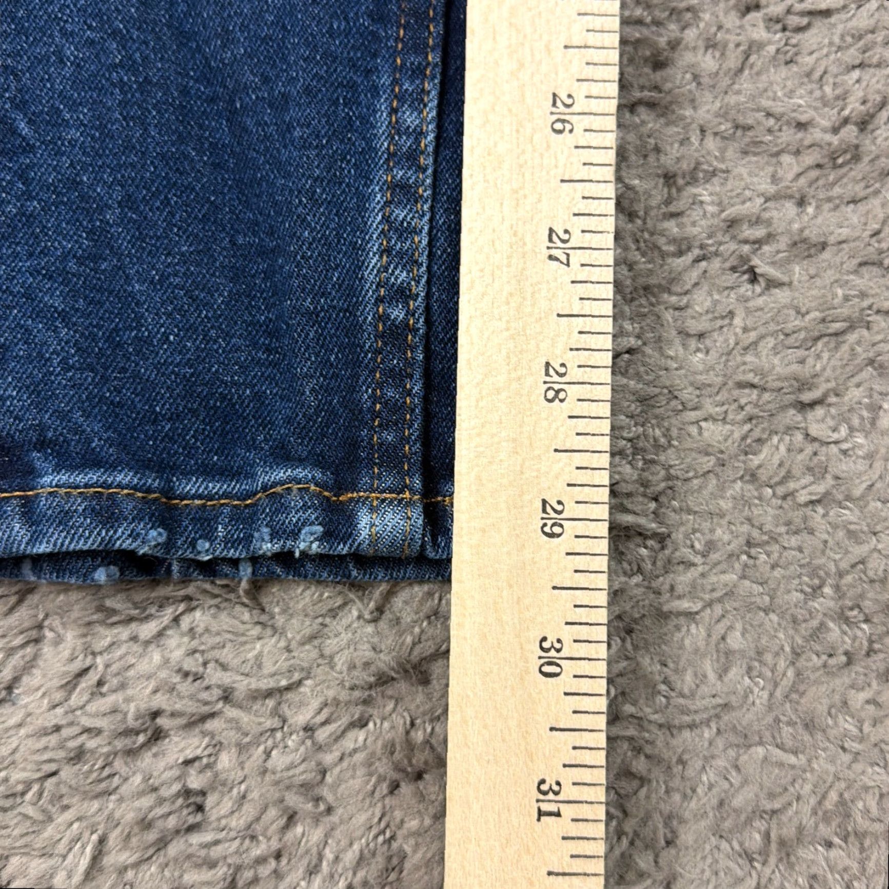 Levi's Levis Jeans Women 29 Dark Wash 711 Distressed Stretch Denim 28x29 Size 29" - 6 Thumbnail