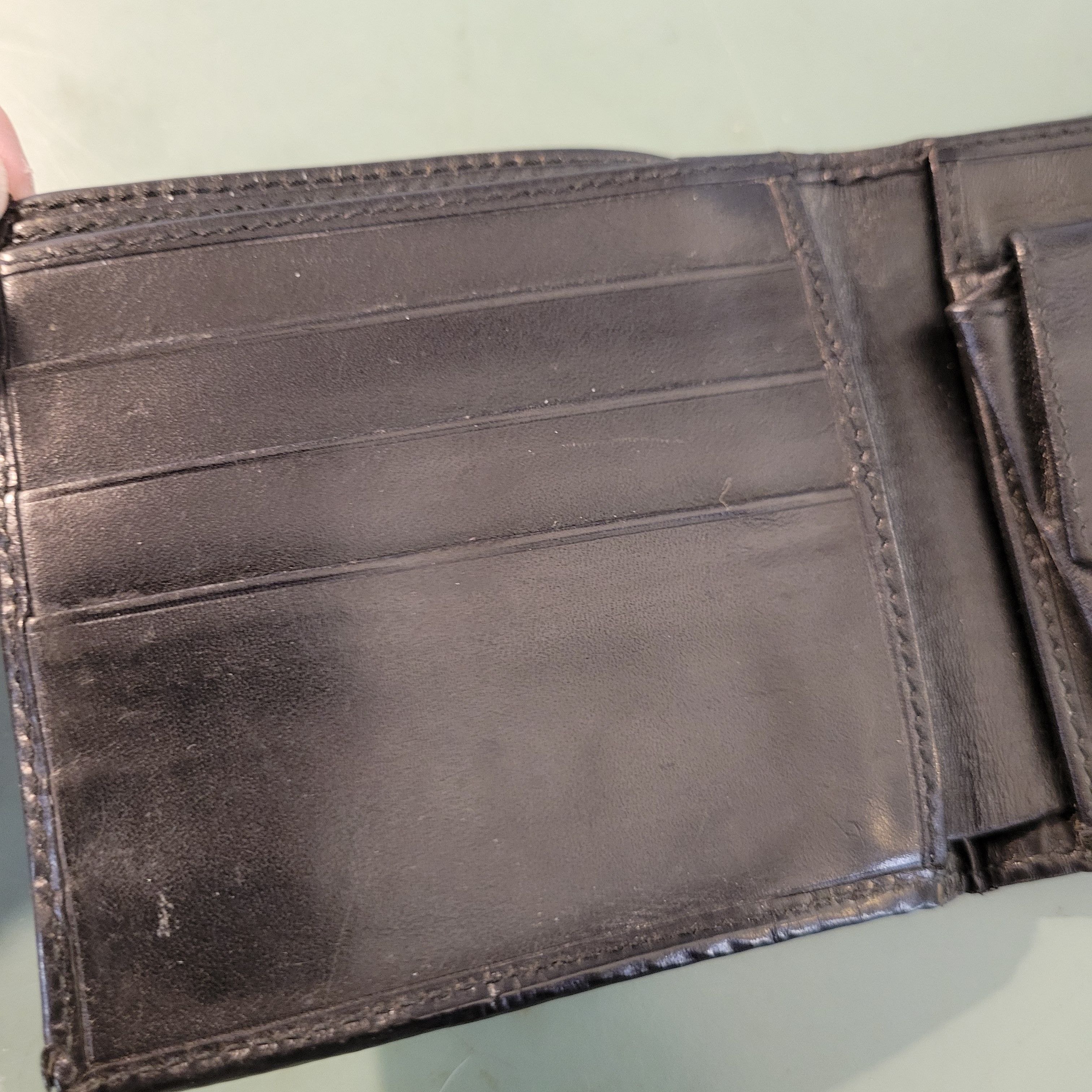 Gucci Gucci Bifold Black Leather and Canvas Wallet Size ONE SIZE - 8 Thumbnail